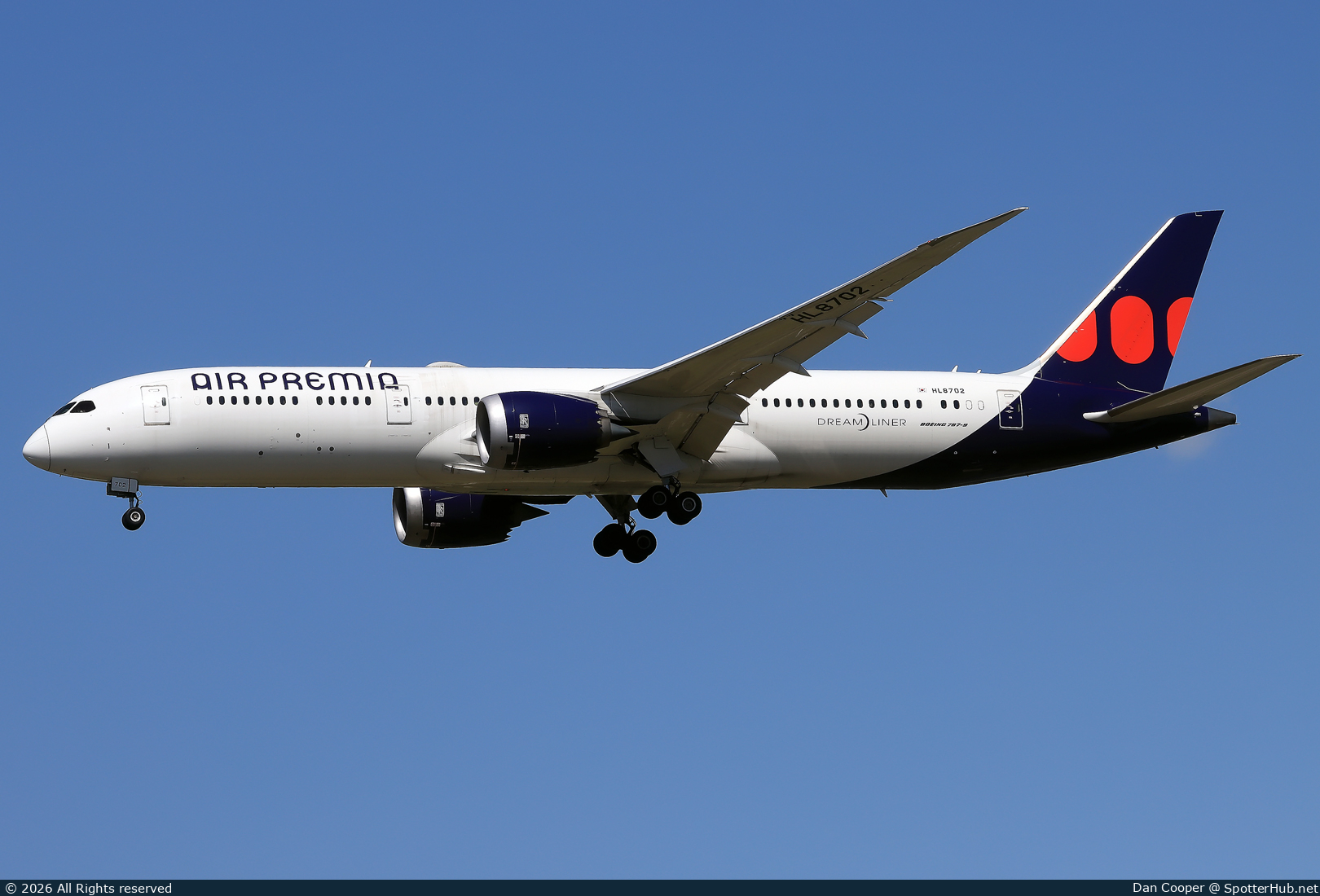 Photo of HL8702 - Boeing 787-9 Dreamliner operated by Air Premia