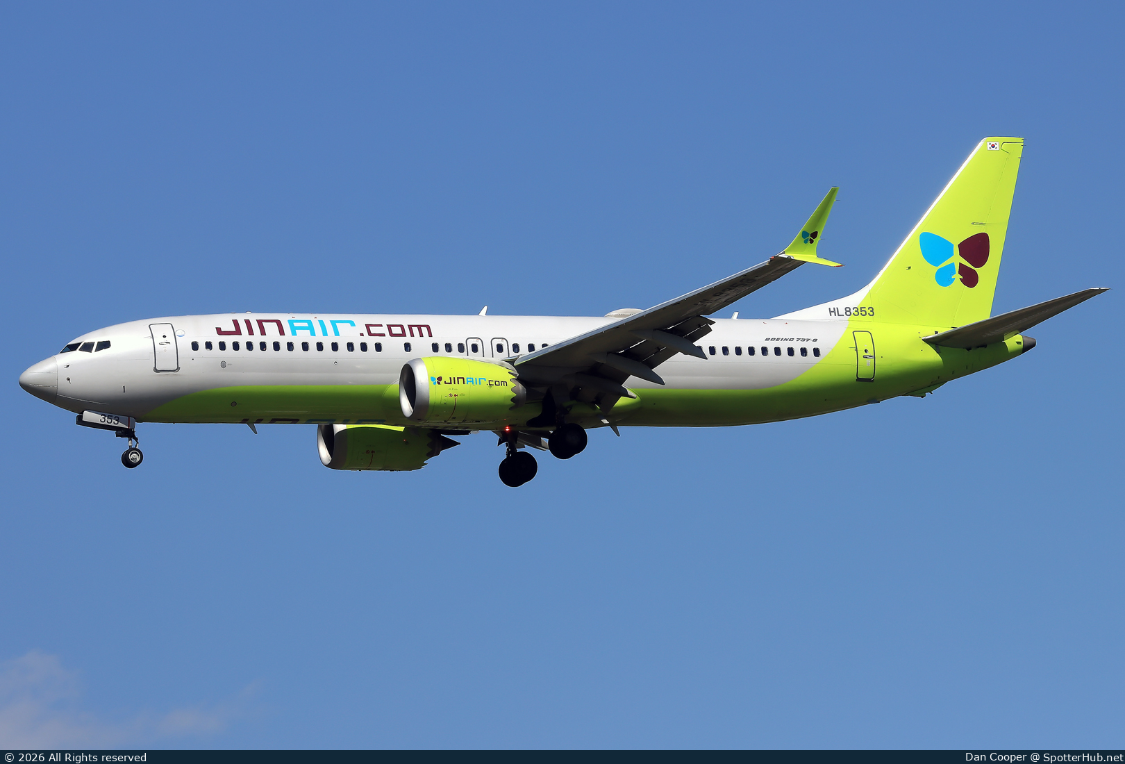 Photo of HL8353 - Boeing 737 MAX 8 operated by Jin Air