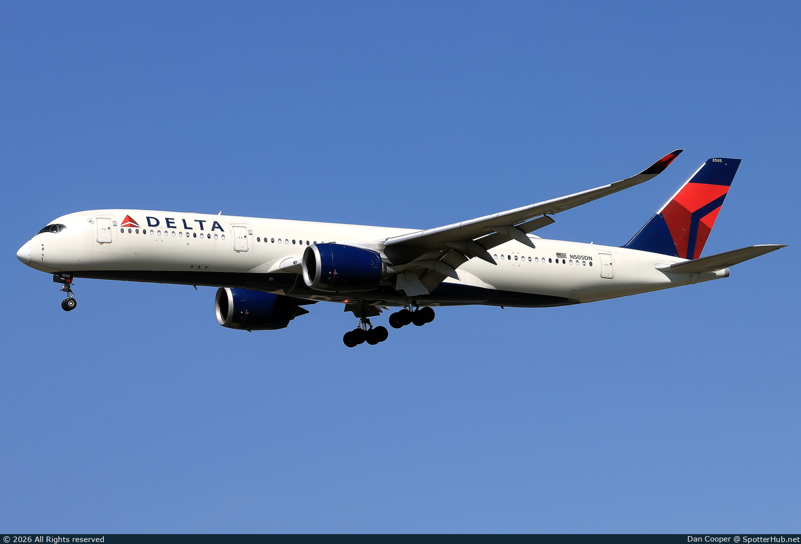 Photo of N505DN - Airbus A350-941 operated by Delta Air Lines