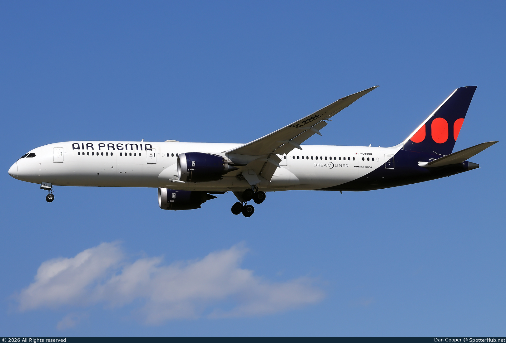 Photo of HL8388 - Boeing 787-9 Dreamliner operated by Air Premia