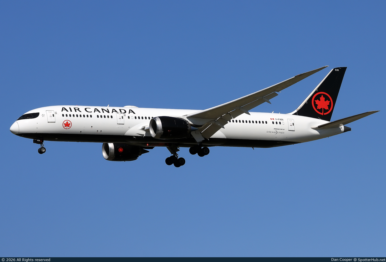 Photo of C-FGDX - Boeing 787-9 Dreamliner operated by Air Canada