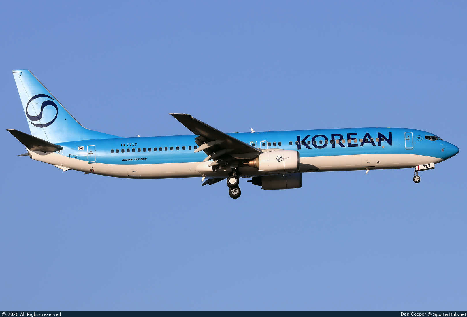 Photo of HL7717 - Boeing 737-9B5 operated by Korean Air