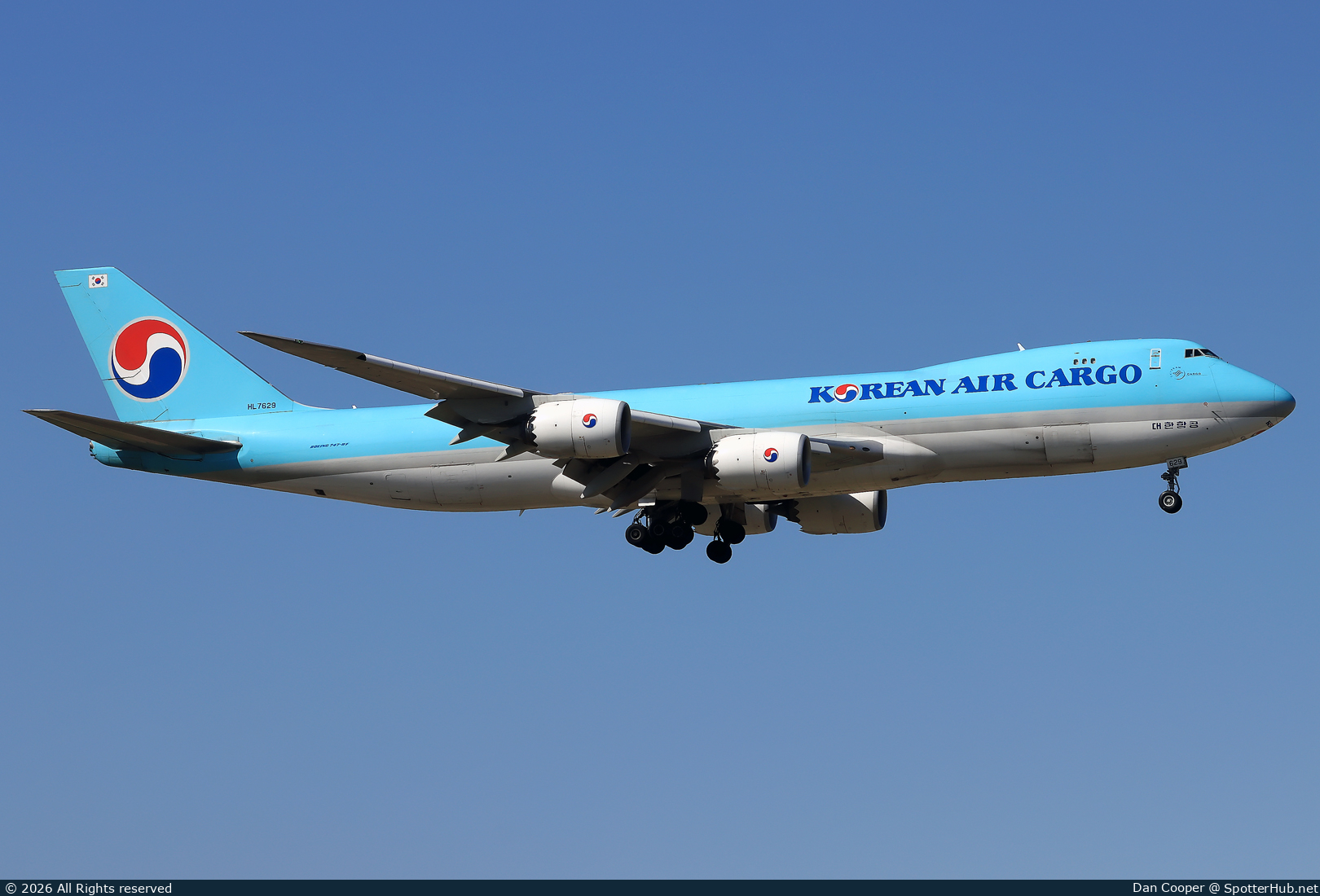 Photo of HL7629 - Boeing 747-8B5F operated by Korean Air Cargo
