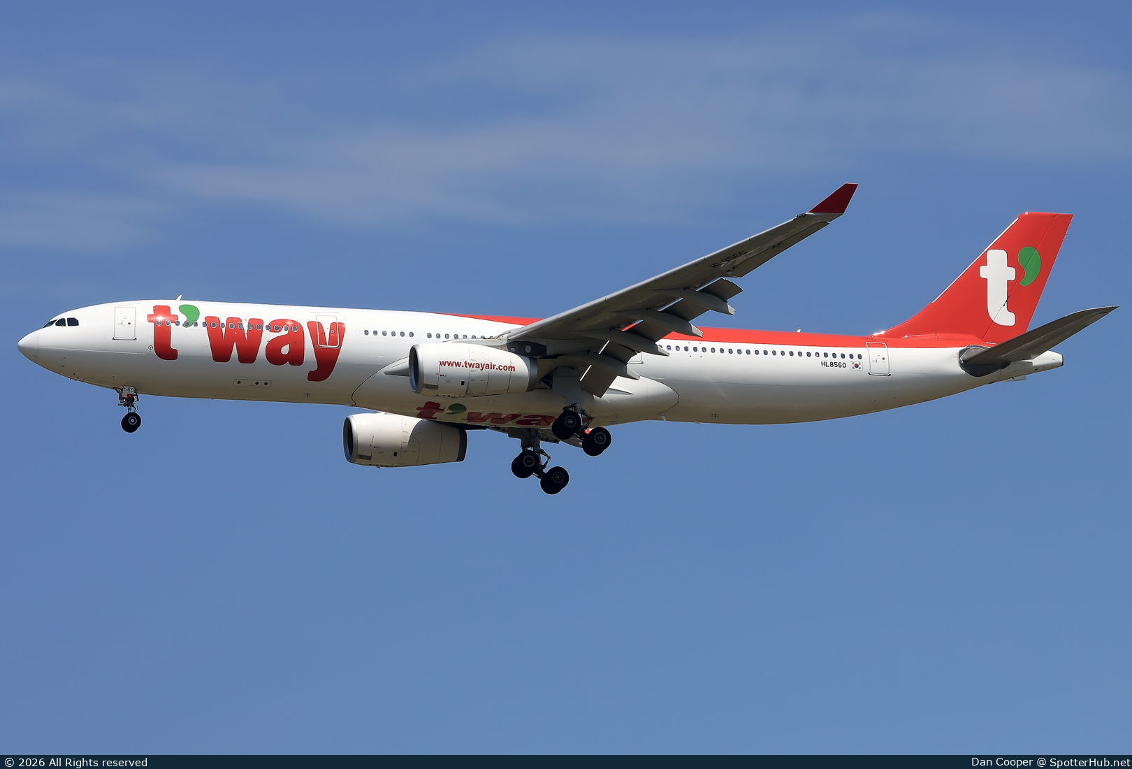 Photo of HL8560 - Airbus A330-343 operated by T'Way Air