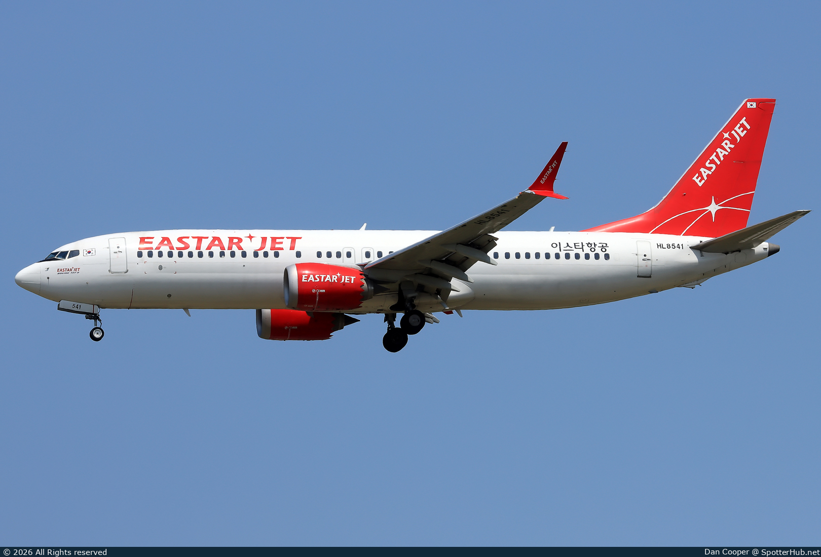 Photo of HL8541 - Boeing 737 MAX 8 operated by Eastar Jet