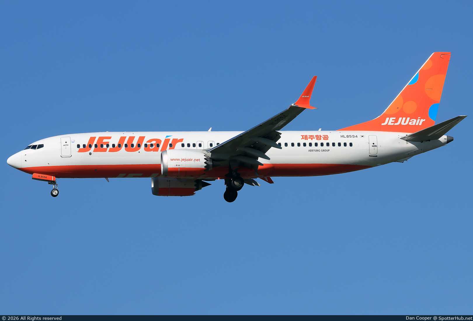Photo of HL8594 - Boeing 737 MAX 8 operated by Jeju Air