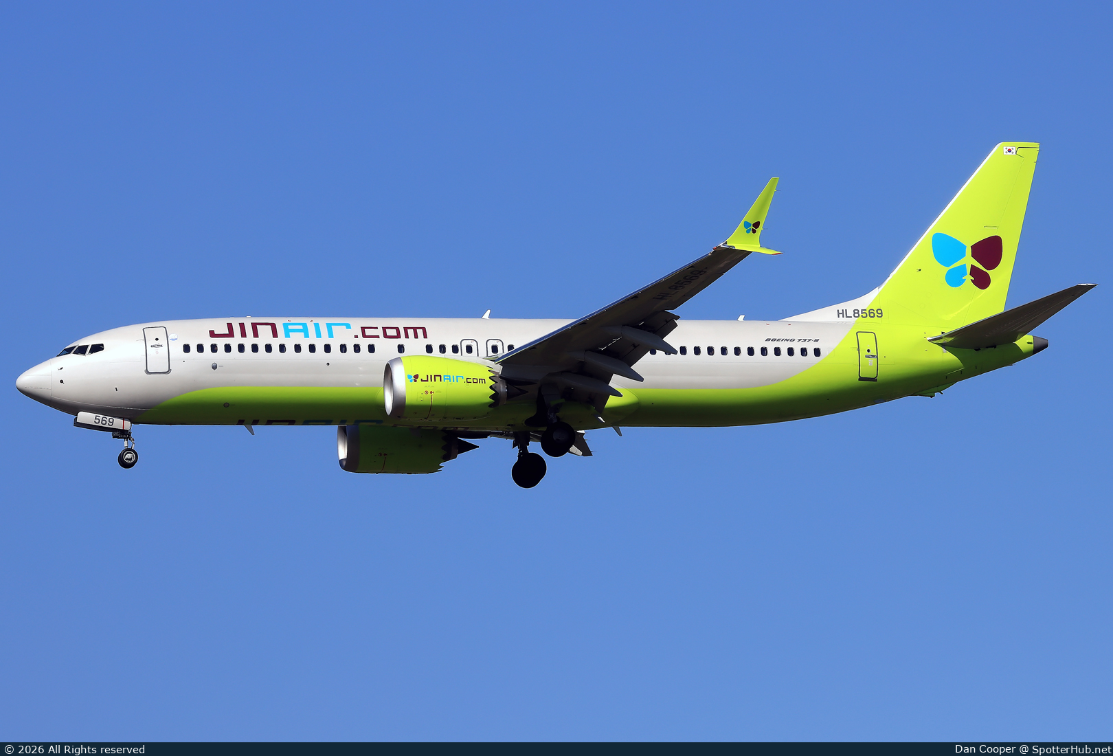 Photo of HL8569 - Boeing 737 MAX 8 operated by Jin Air