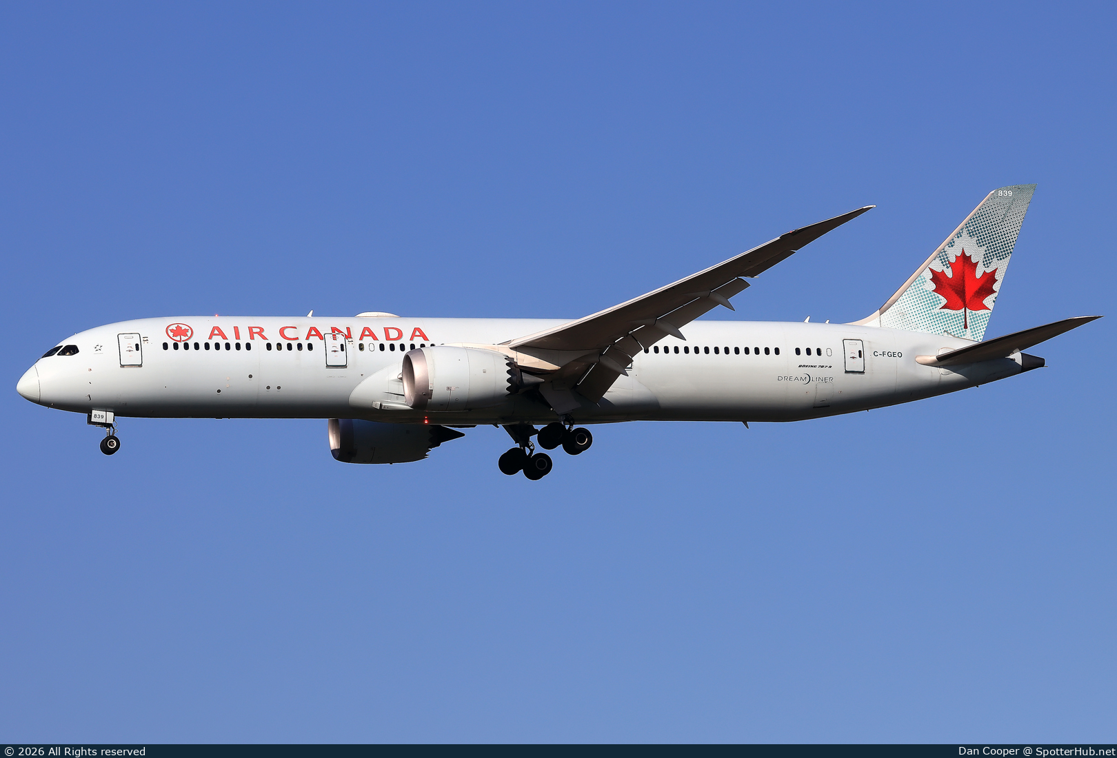 Photo of C-FGEO - Boeing 787-9 Dreamliner operated by Air Canada