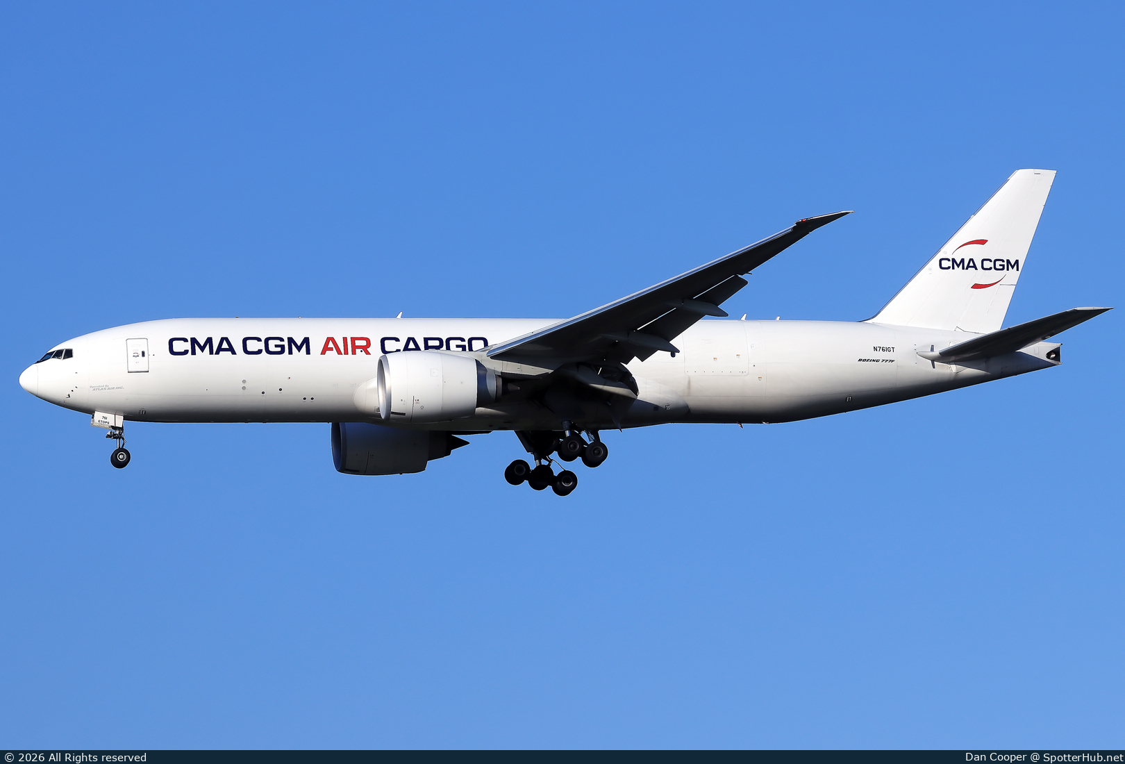 Photo of N761GT - Boeing 777-F operated by CMA CGM Air Cargo (opb Atlas Air)