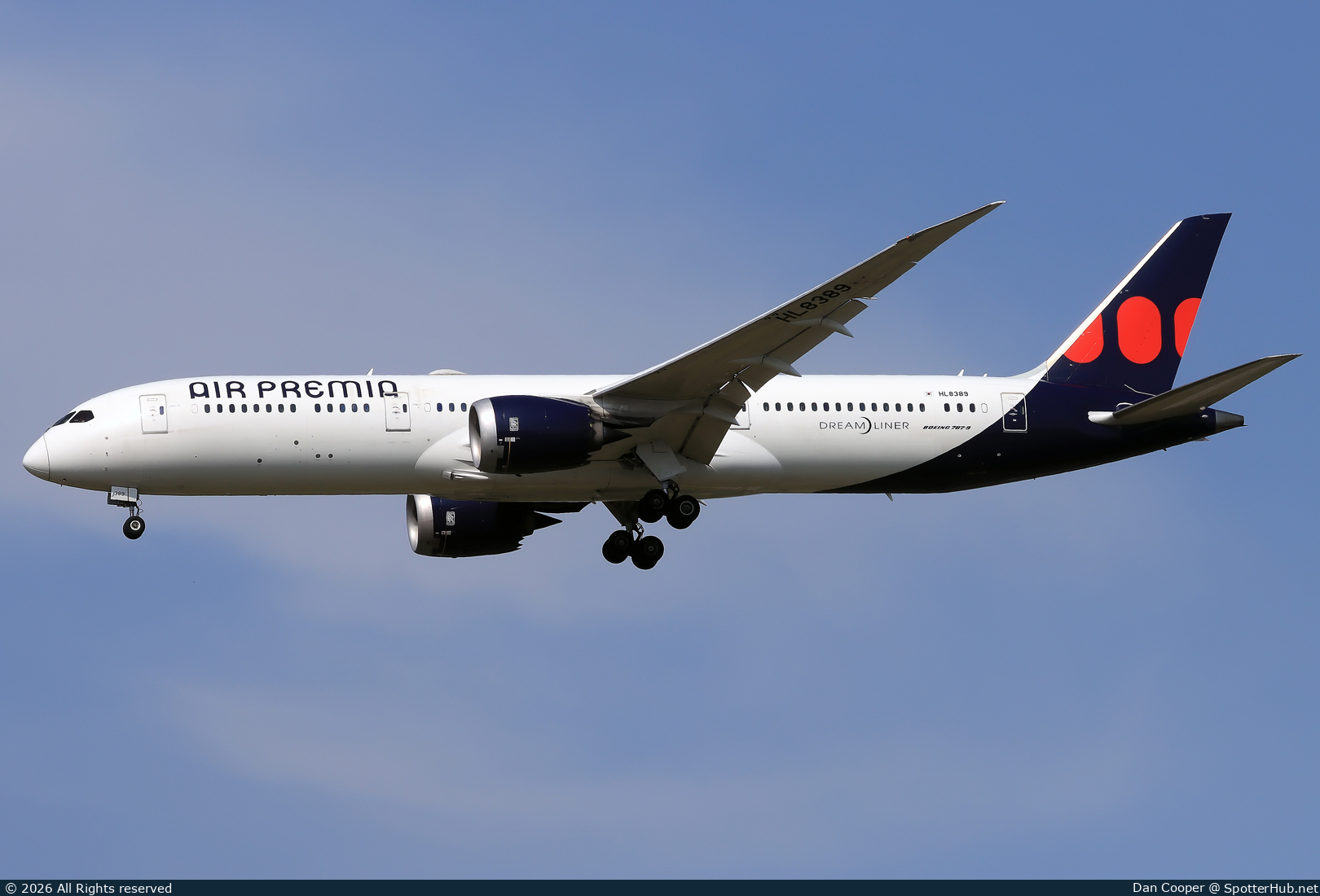Photo of HL8389 - Boeing 787-9 Dreamliner operated by Air Premia