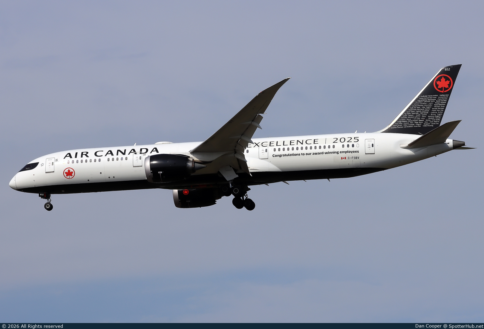 Photo of C-FSBV - Boeing 787-9 Dreamliner operated by Air Canada
