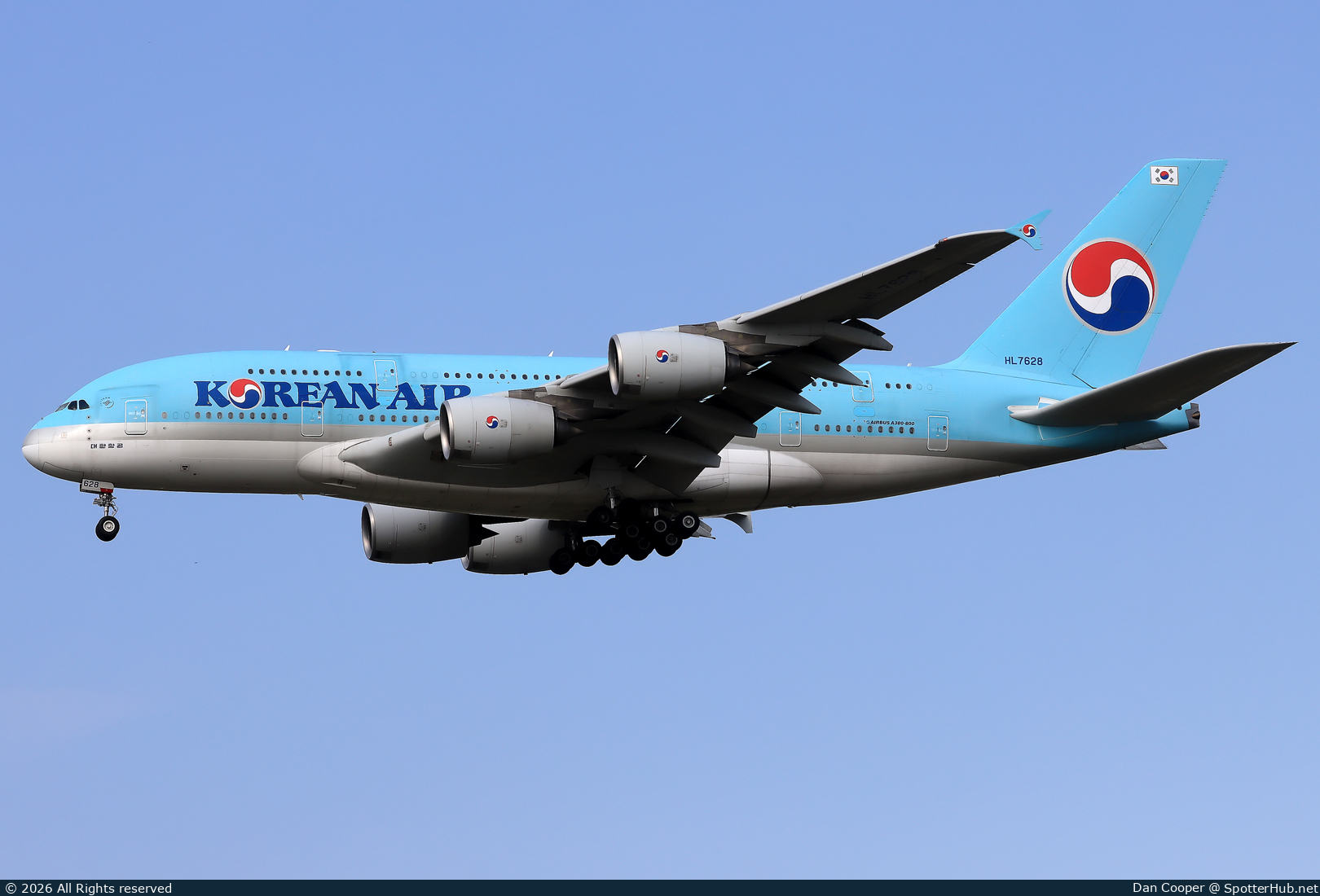 Photo of HL7628 - Airbus A380-861 operated by Korean Air