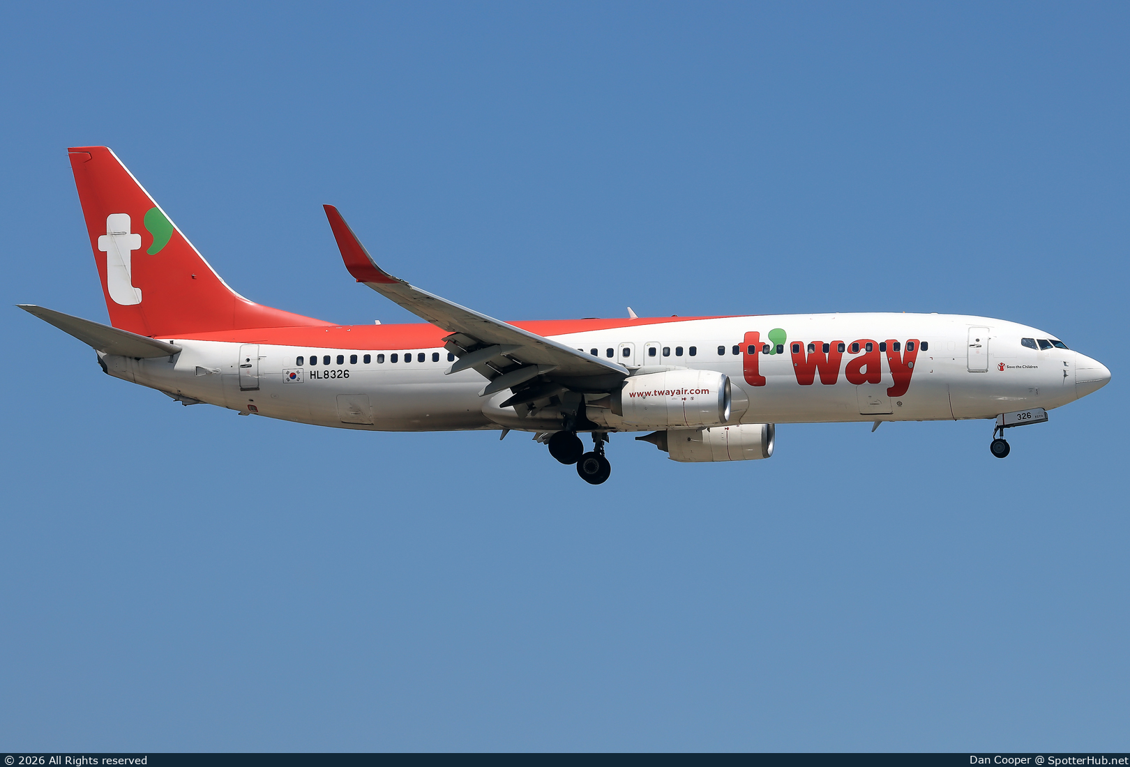 Photo of HL8326 - Boeing 737-8AS operated by T'Way Air