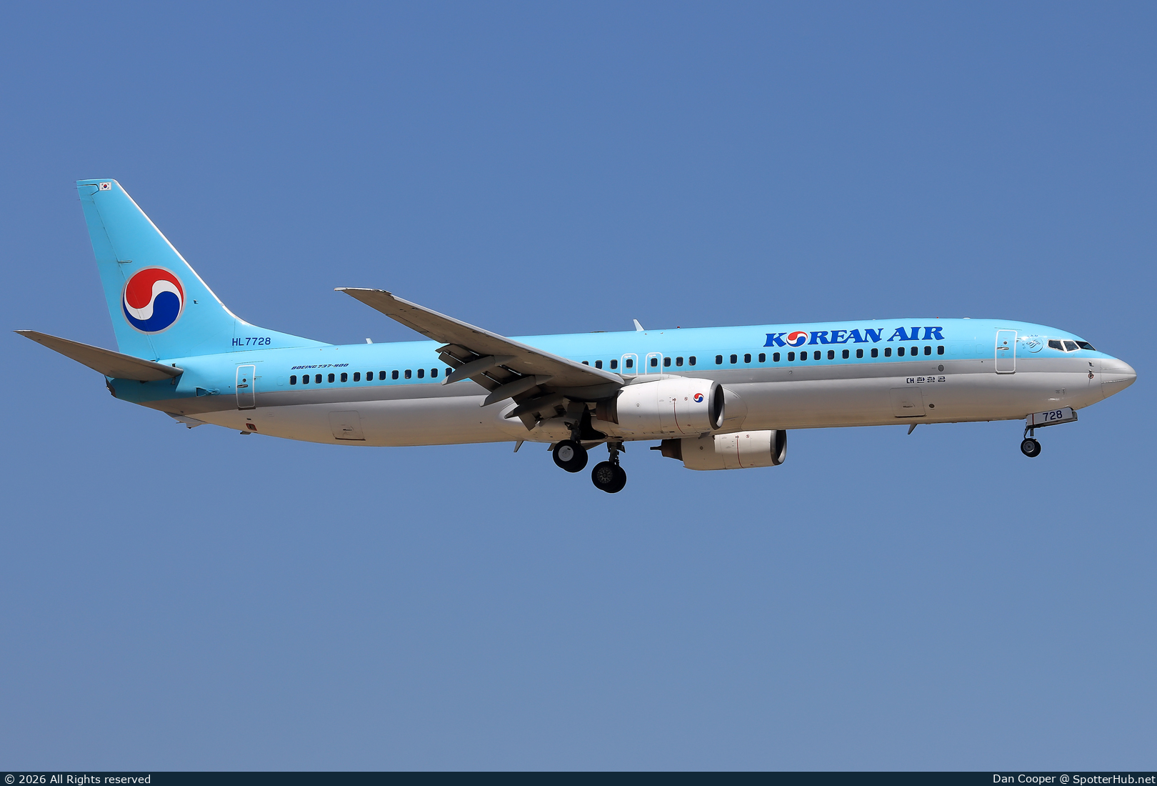 Photo of HL7728 - Boeing 737-9B5 operated by Korean Air