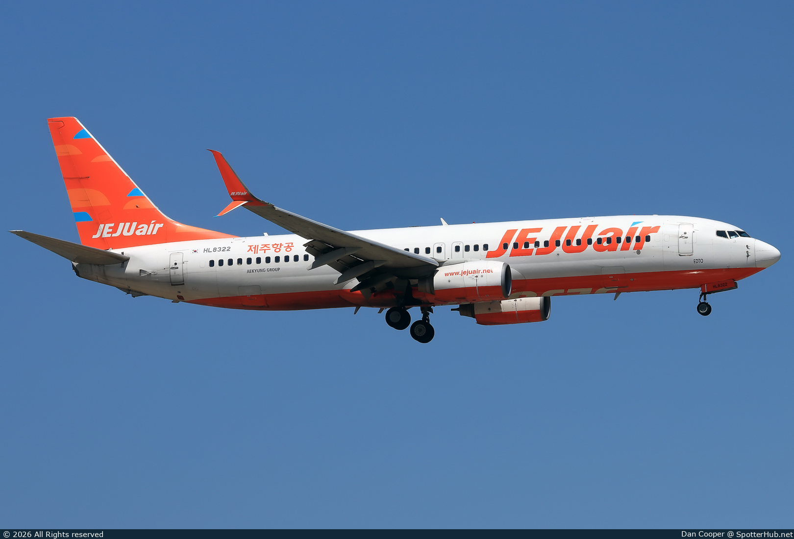 Photo of HL8322 - Boeing 737-8K5 operated by Jeju Air