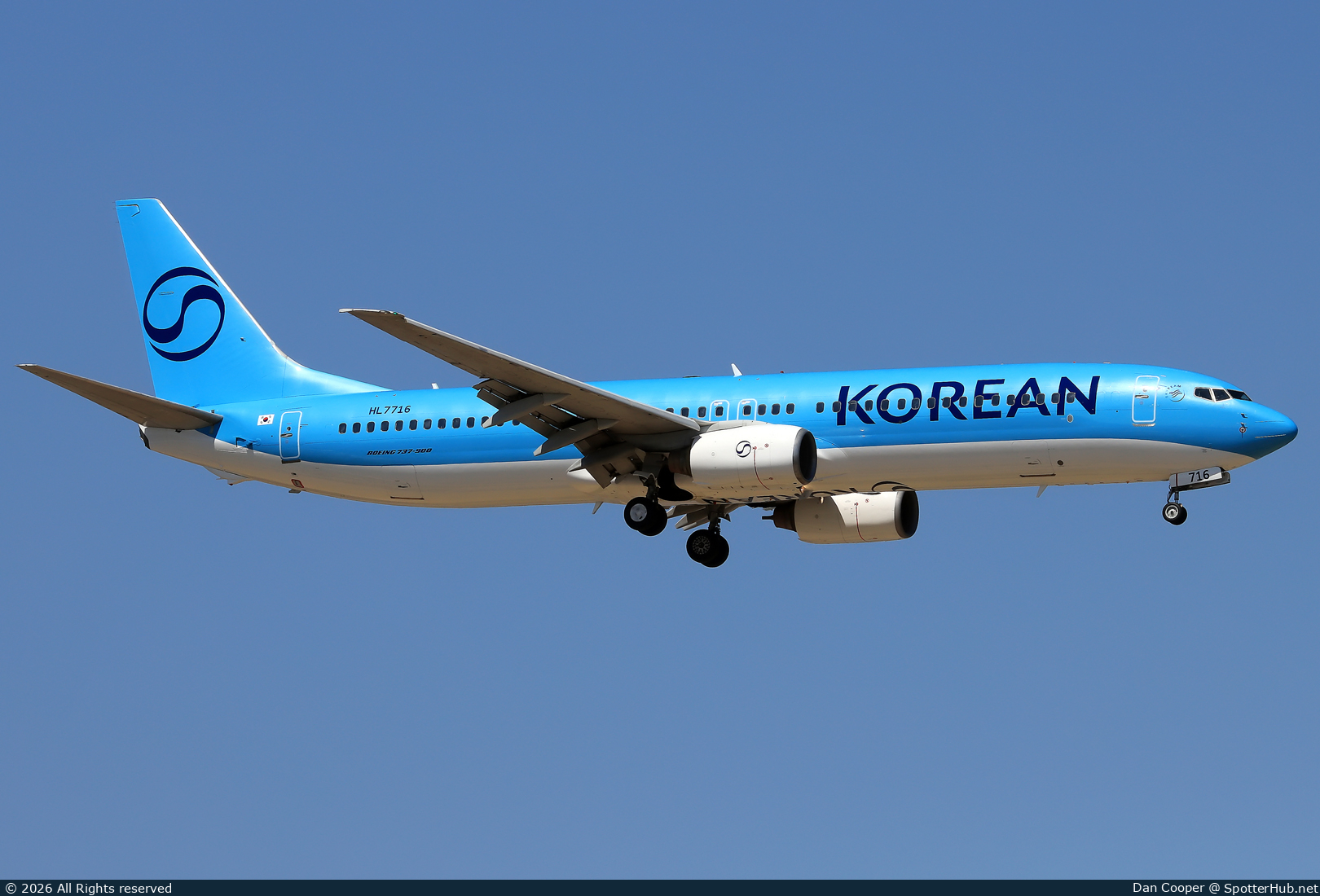 Photo of HL7716 - Boeing 737-9B5 operated by Korean Air