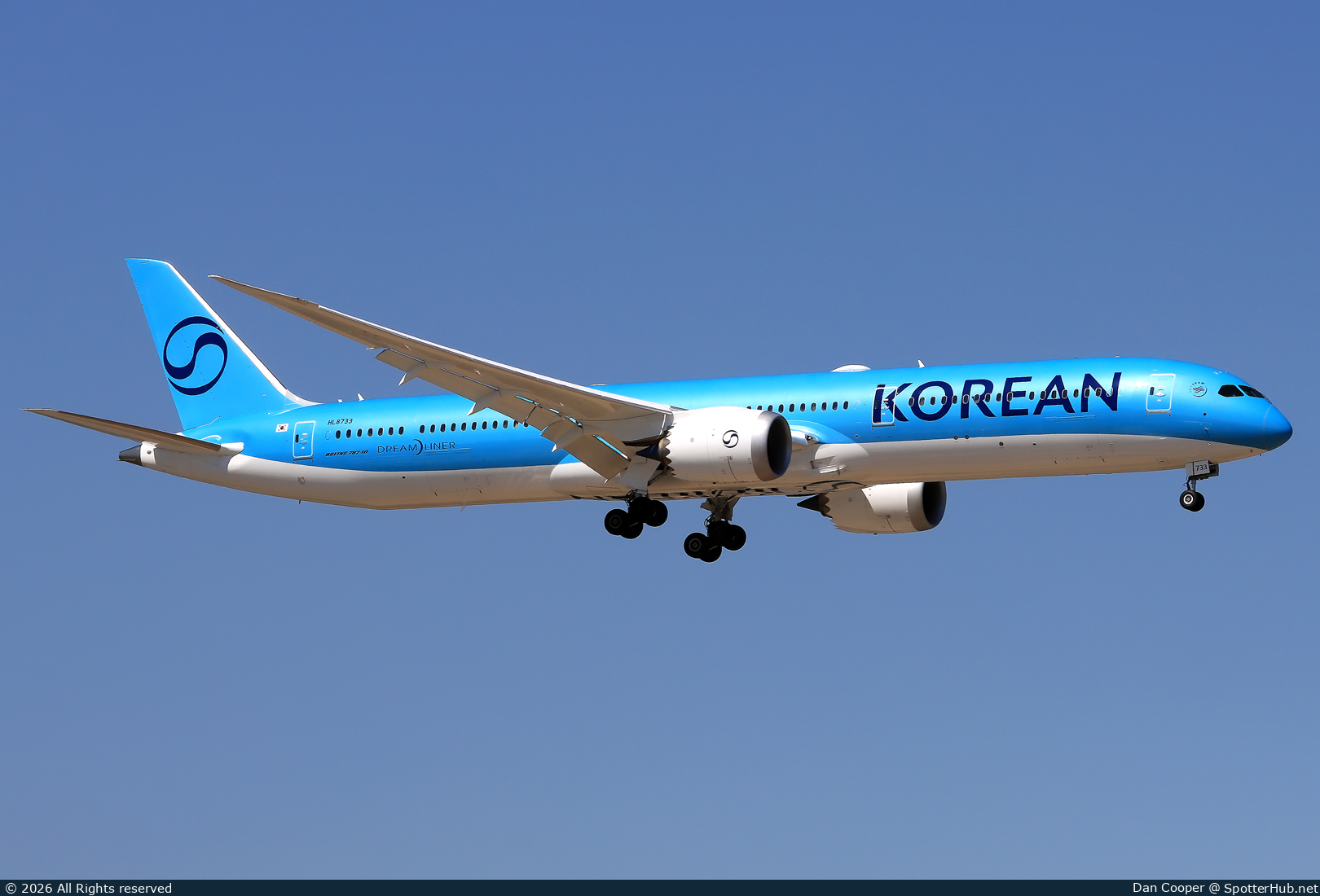 Photo of HL8733 - Boeing 787-10 Dreamliner operated by Korean Air