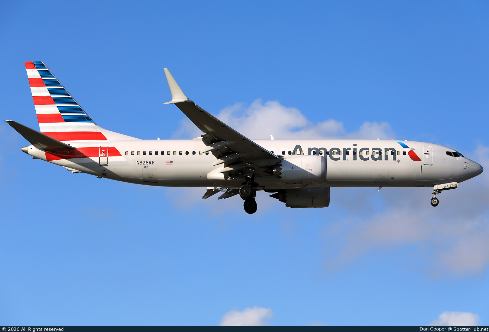 Photo of N326RP - Boeing 737 MAX 8 operated by American Airlines