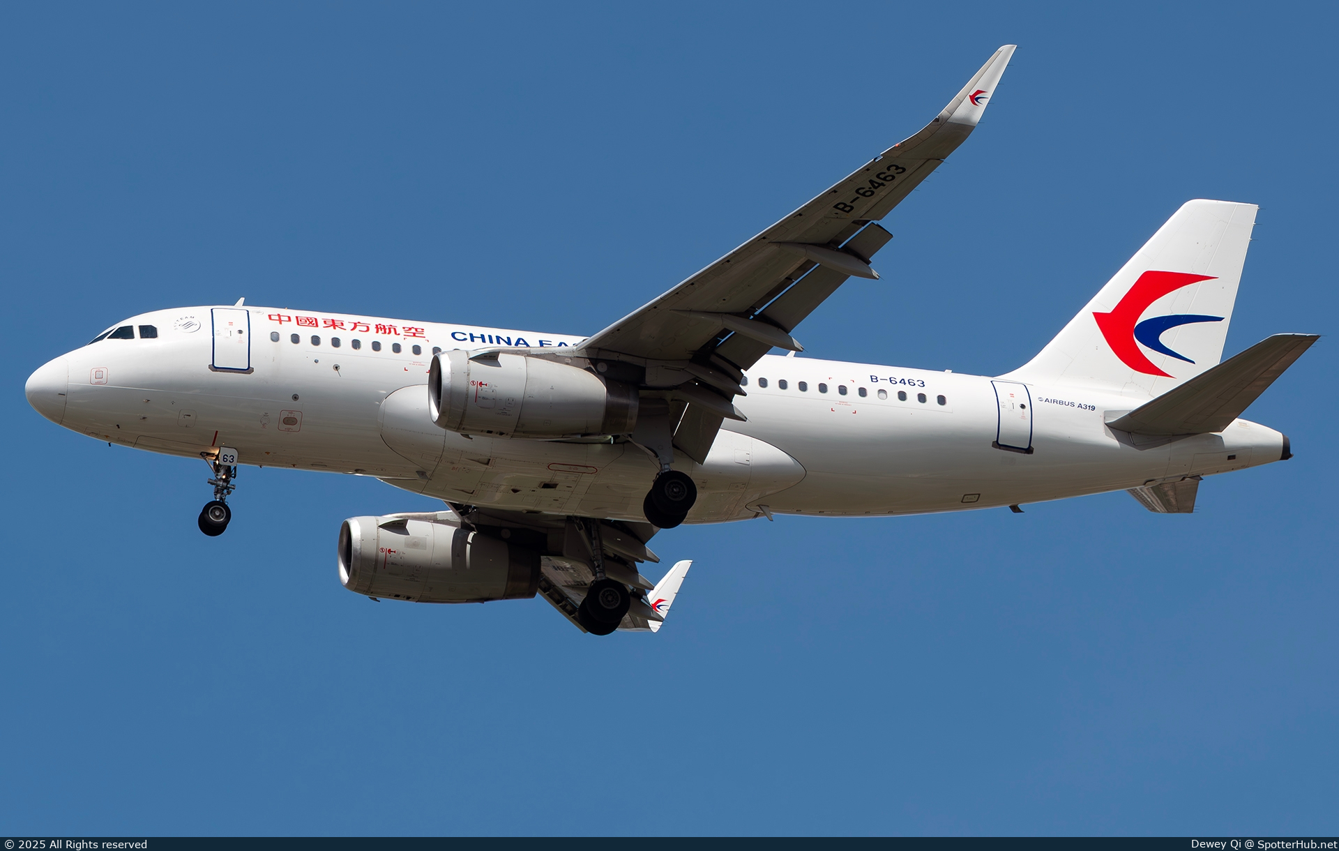 Photo of B-6463 - Airbus A319-132 operated by China Eastern Airlines