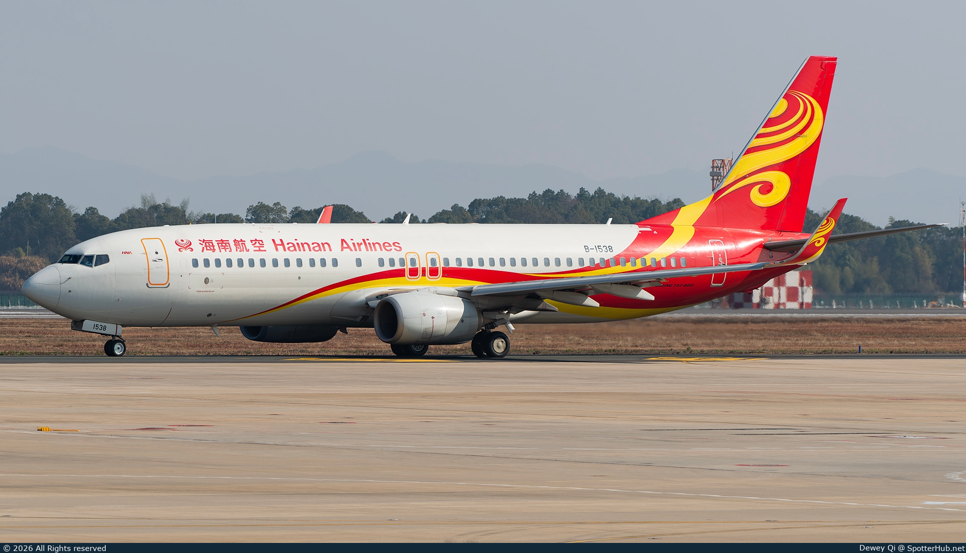 Photo of B-1538 - Boeing 737-84P operated by Hainan Airlines