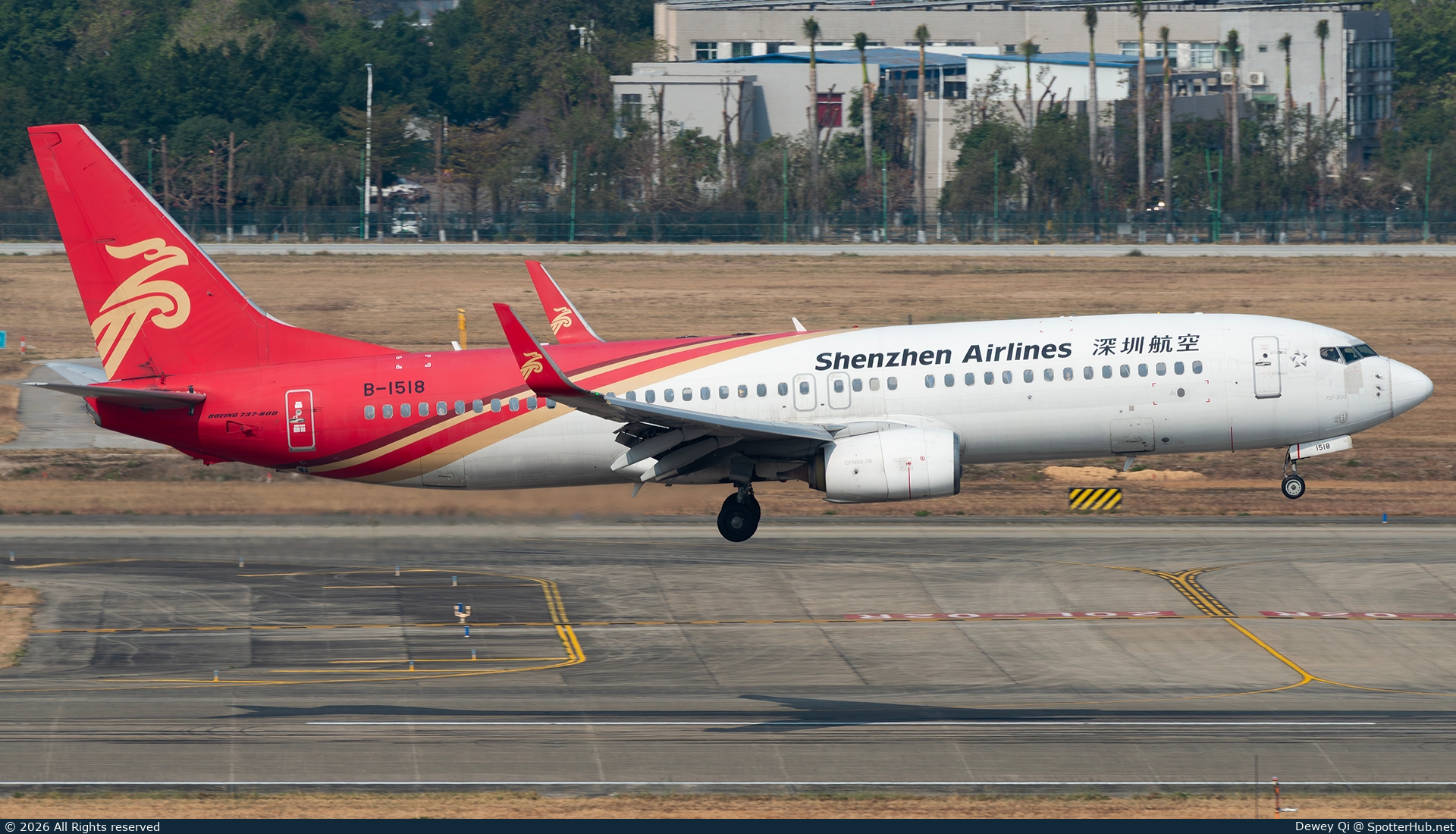 Photo of B-1518 - Boeing 737-87L operated by Shenzhen Airlines