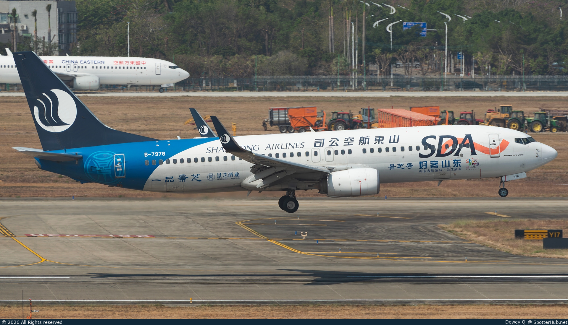 Photo of B-7978 - Boeing 737-85N operated by Shandong Airlines