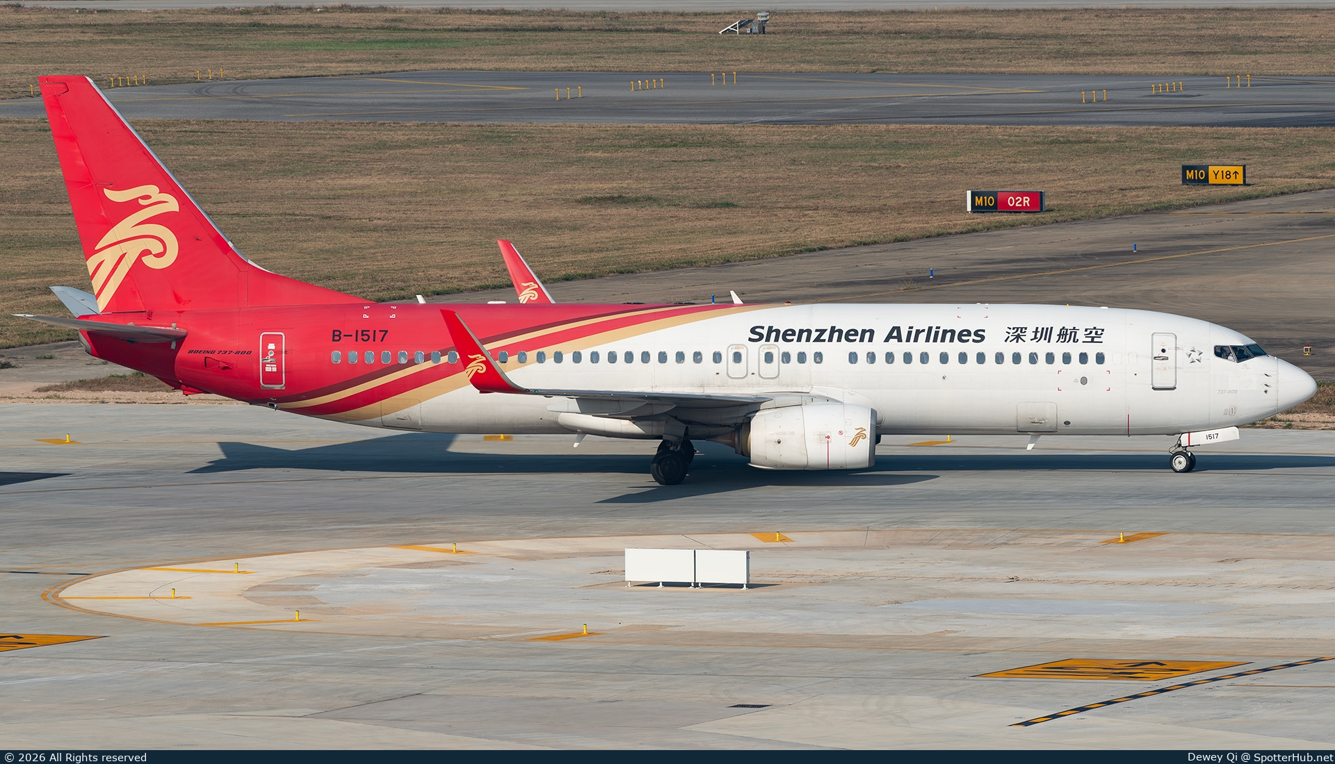 Photo of B-1517 - Boeing 737-87L operated by Shenzhen Airlines