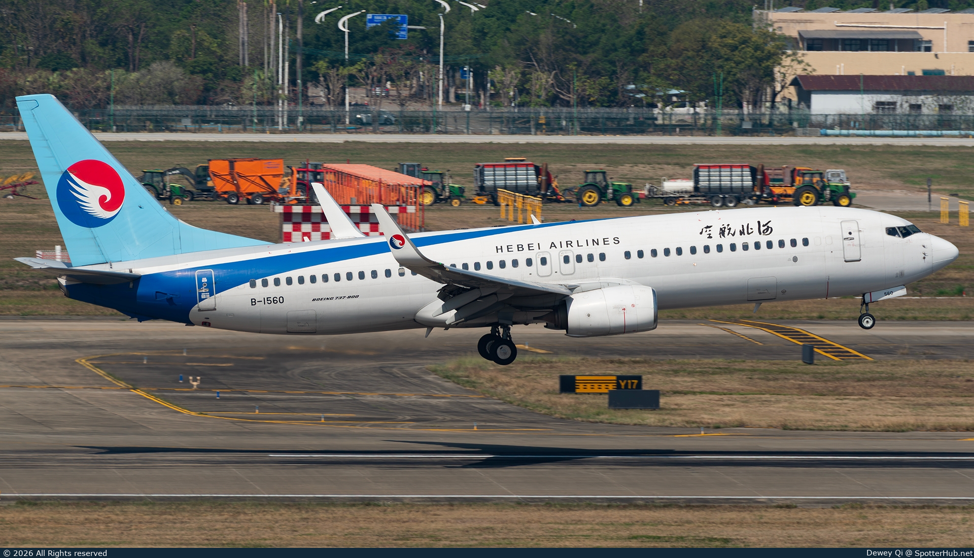 Photo of B-1560 - Boeing 737-8LW operated by Hebei Airlines