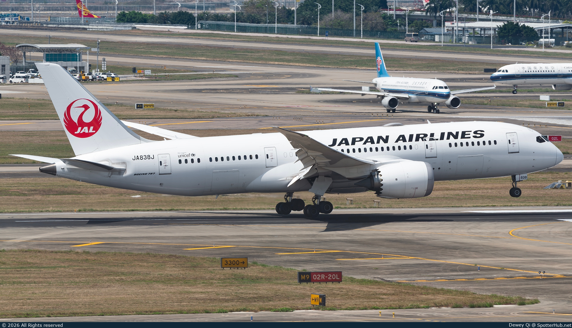Photo of JA838J - Boeing 787-8 Dreamliner operated by Japan Airlines