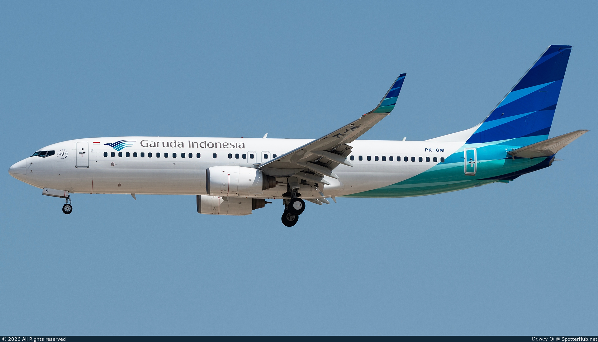 Photo of PK-GMI - Boeing 737-8U3 operated by Garuda Indonesia