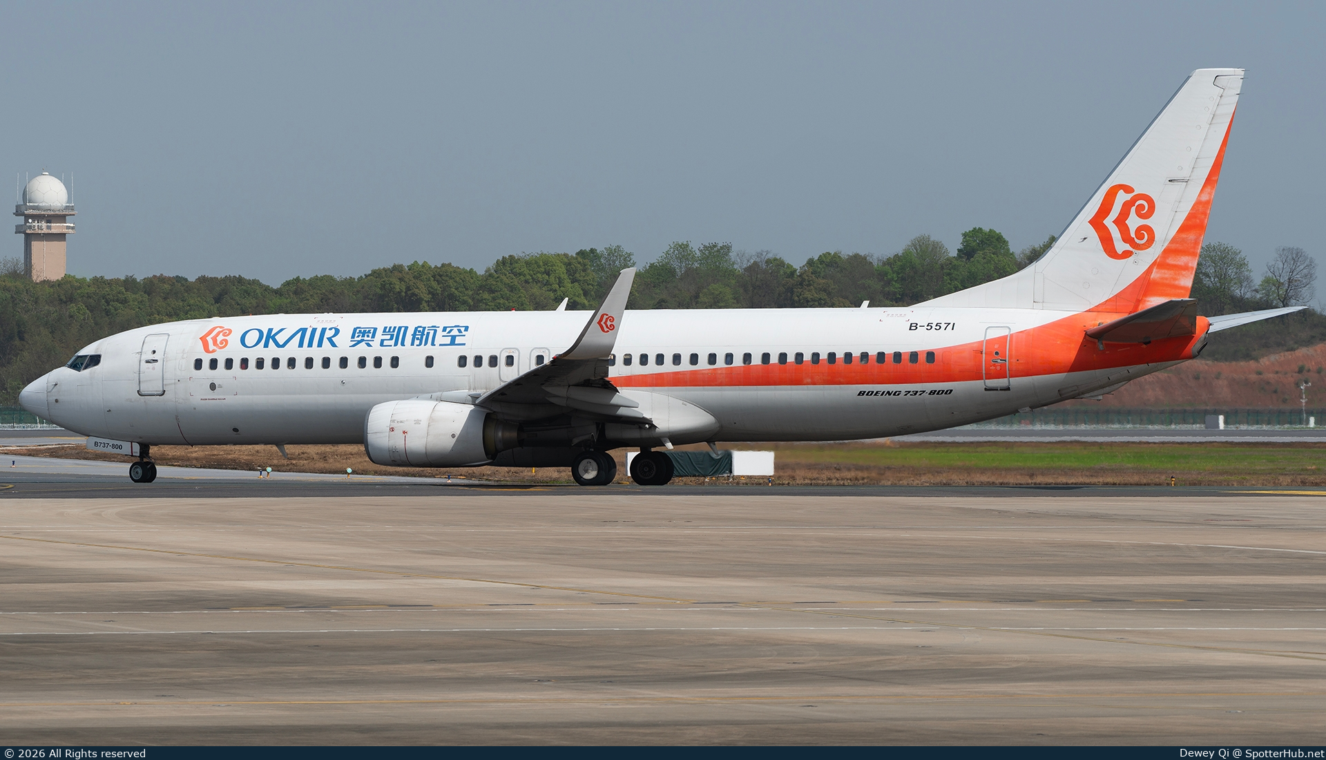 Photo of B-5571 - Boeing 737-86N operated by OK Air