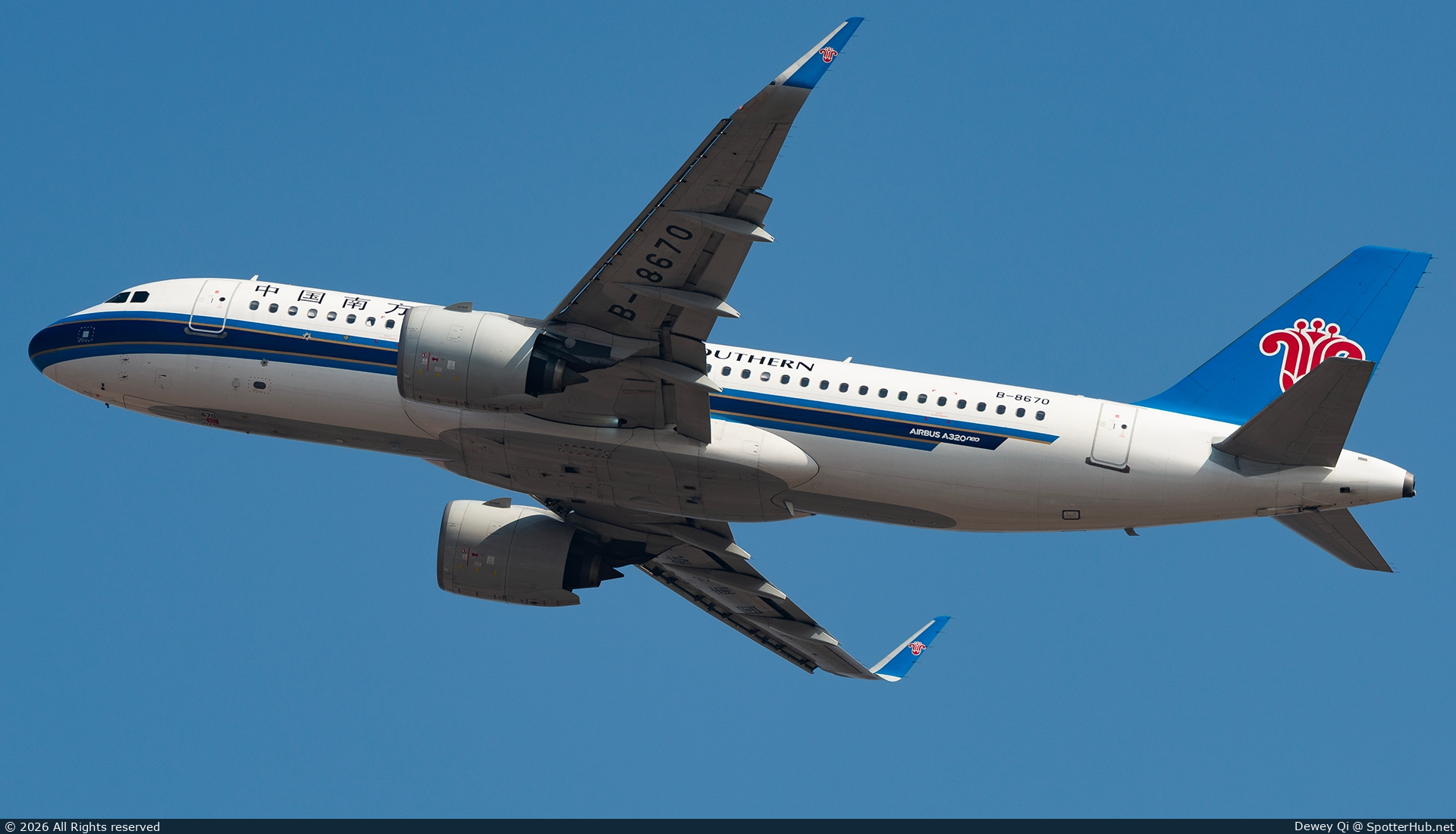 Photo of B-8670 - Airbus A320-271N operated by China Southern Airlines
