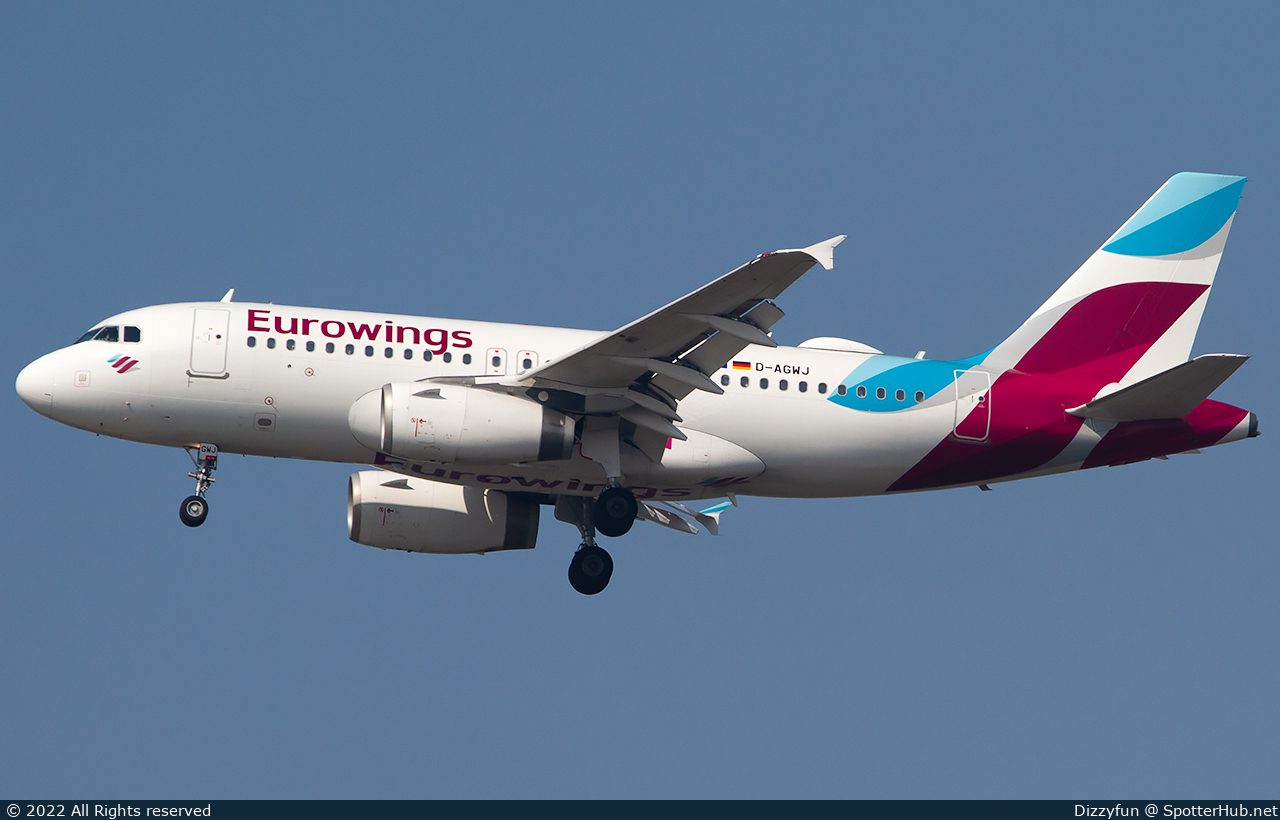 Photo of D-AGWJ - Airbus A319-132 operated by Eurowings