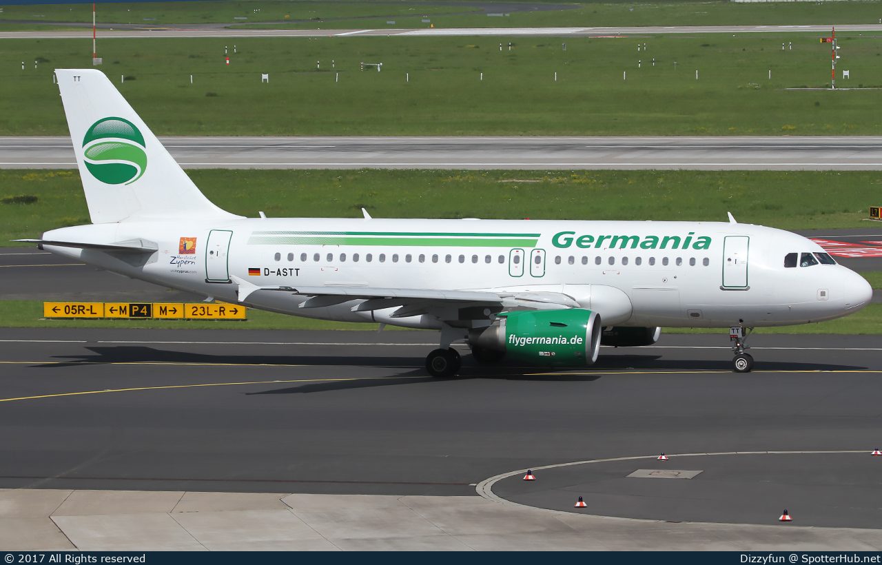 Photo of D-ASTT - Airbus A319-112 operated by Germania