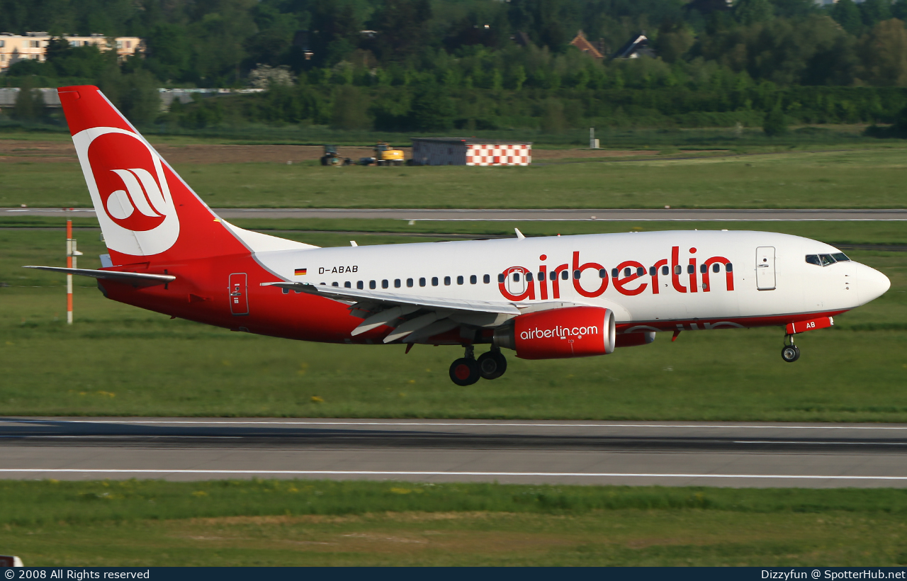 Photo of D-ABAB - Boeing 737-76Q operated by Air Berlin
