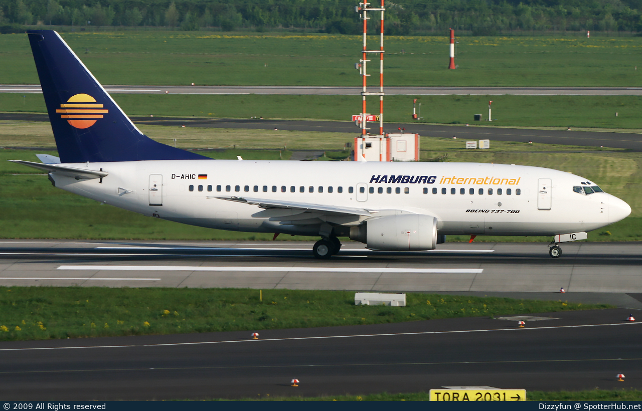 Photo of D-AHIC - Boeing 737-7BK operated by Hamburg International