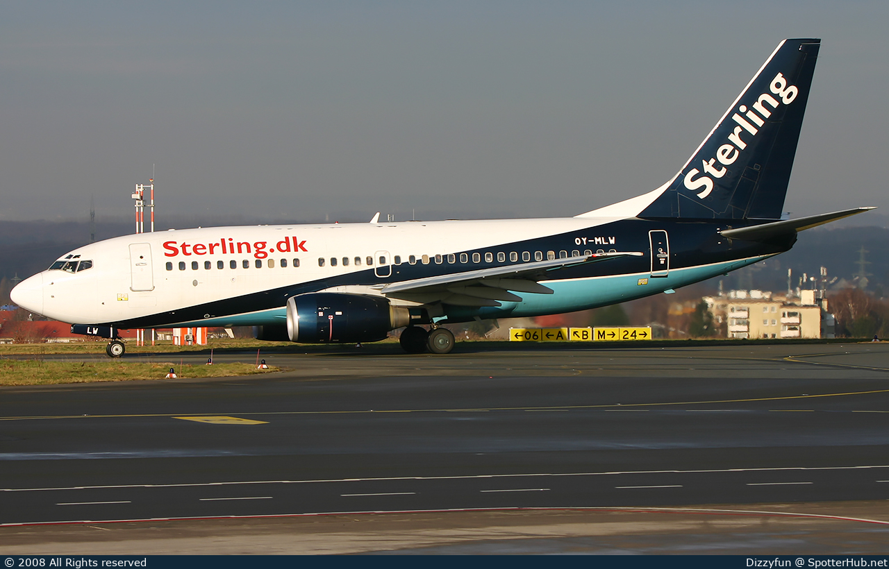 Photo of OY-MLW - Boeing 737-73S operated by Sterling Airlines