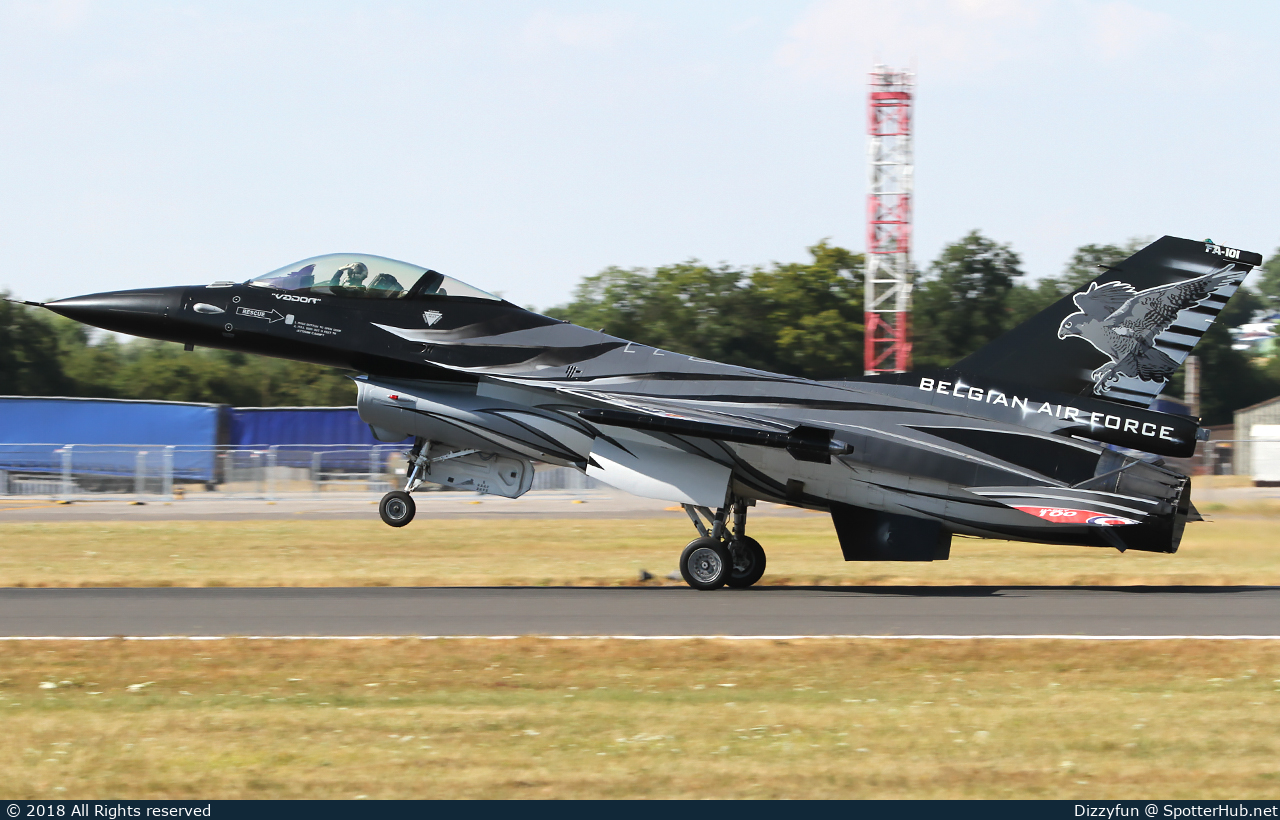 Photo of FA-101 - General Dynamics F-16AM Fighting Falcon operated by Belgian Air Force