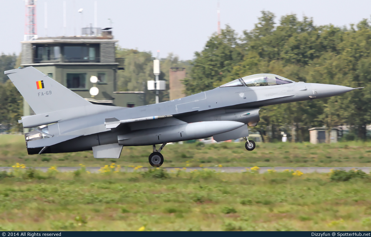 Photo of FA-69 - General Dynamics F-16AM Fighting Falcon operated by Belgian Air Force