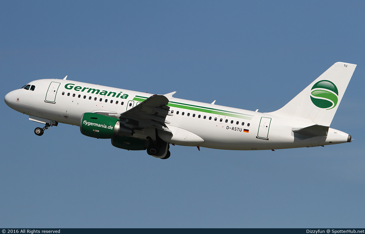 Photo of D-ASTU - Airbus A319-112 operated by Germania