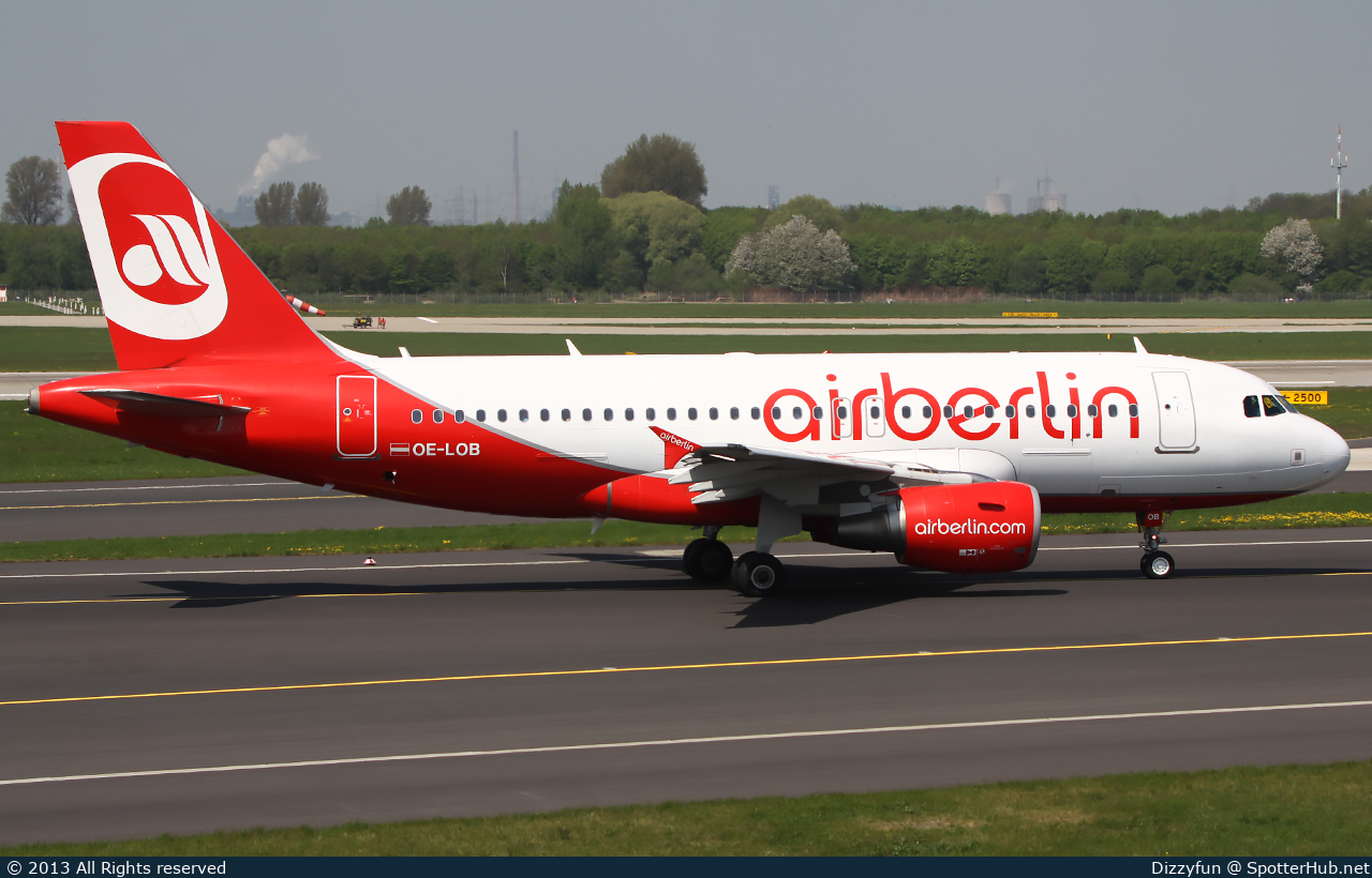 Photo of OE-LOB - Airbus A319-112 operated by Air Berlin (opb Niki)