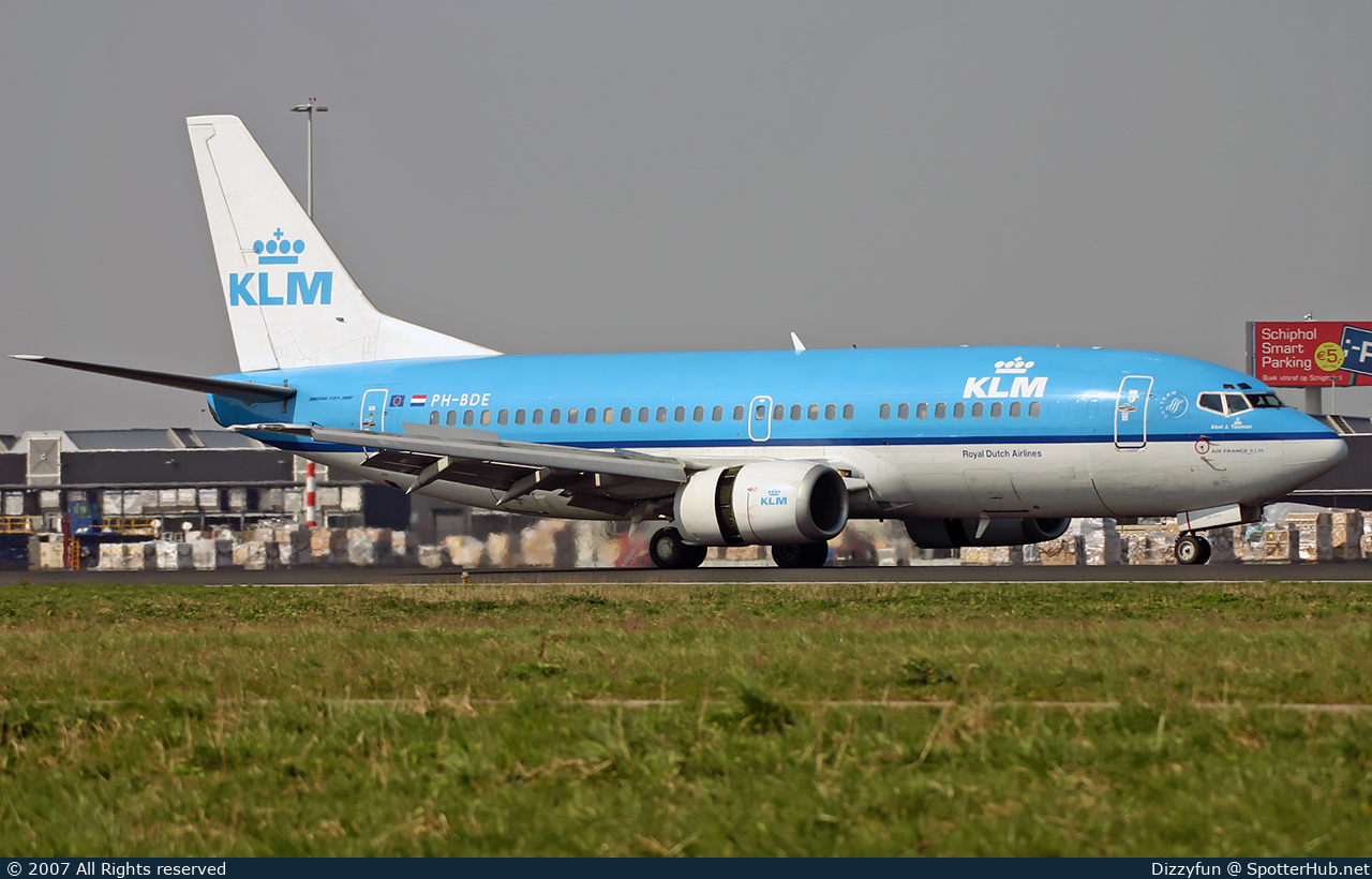 Photo of PH-BDE - Boeing 737-306 operated by KLM Royal Dutch Airlines