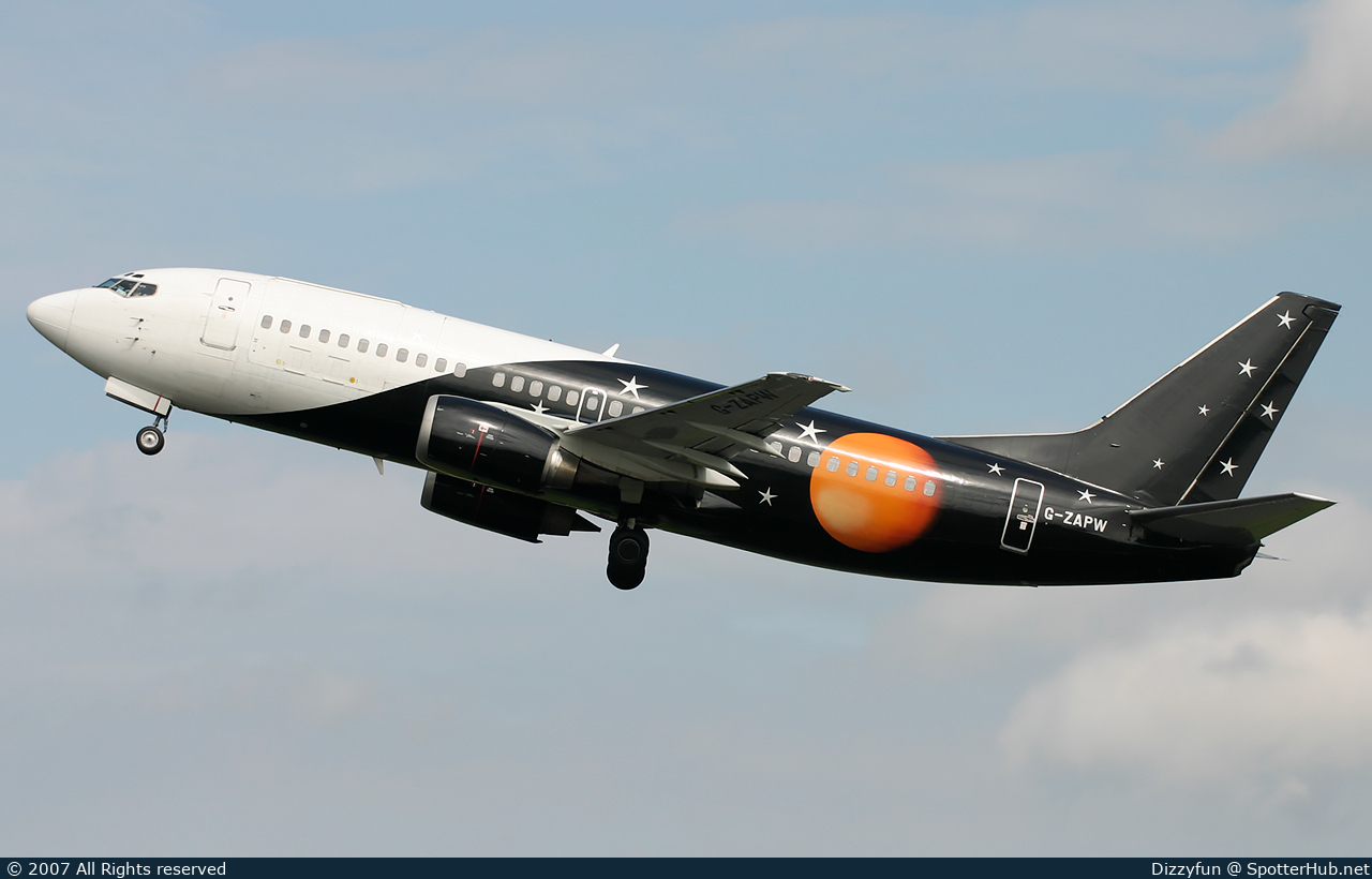 Photo of G-ZAPW - Boeing 737-3L9 operated by Titan Airways