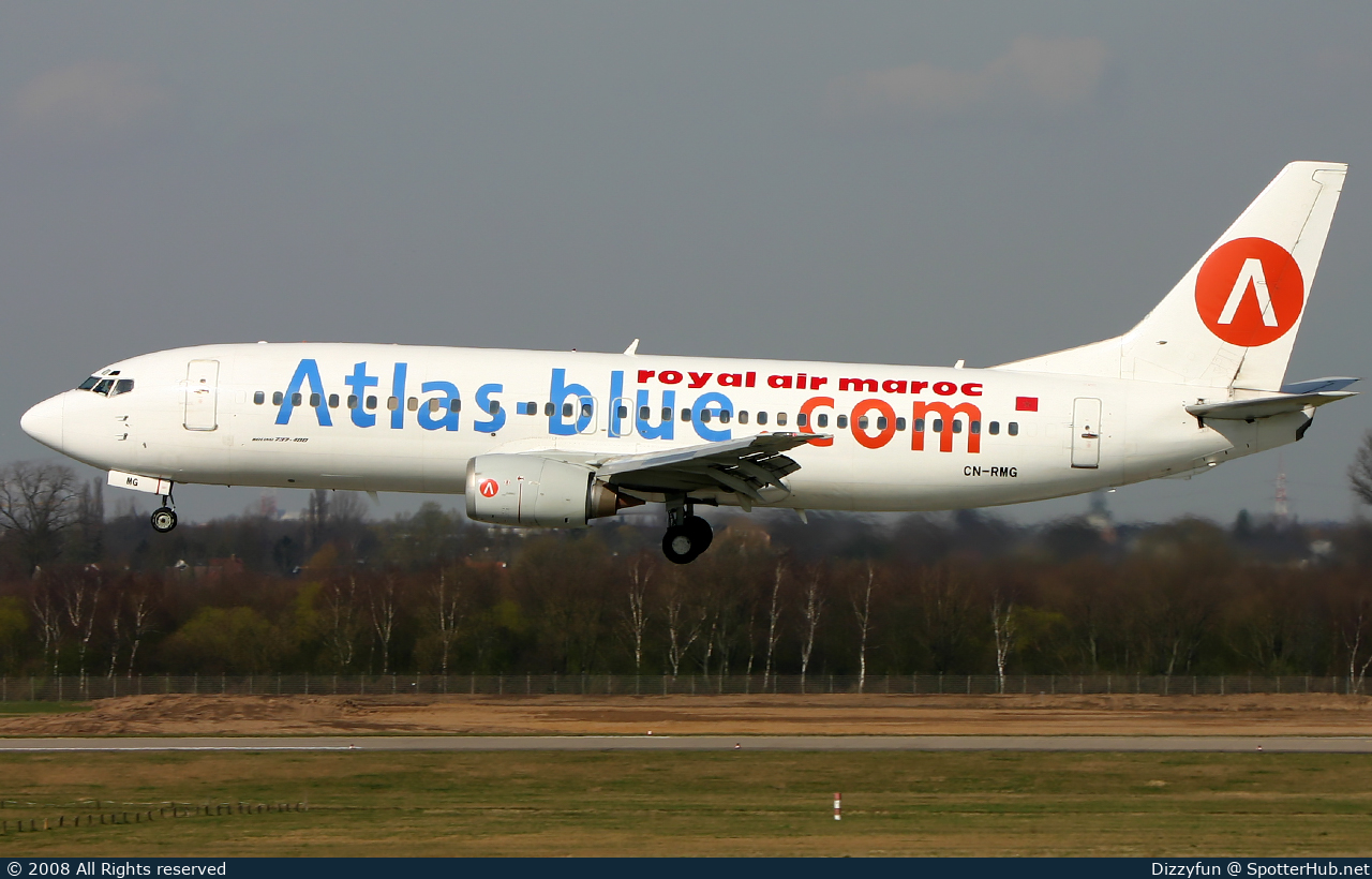 Photo of CN-RMG - Boeing 737-4B6 operated by Atlas Blue (opb Royal Air Maroc)