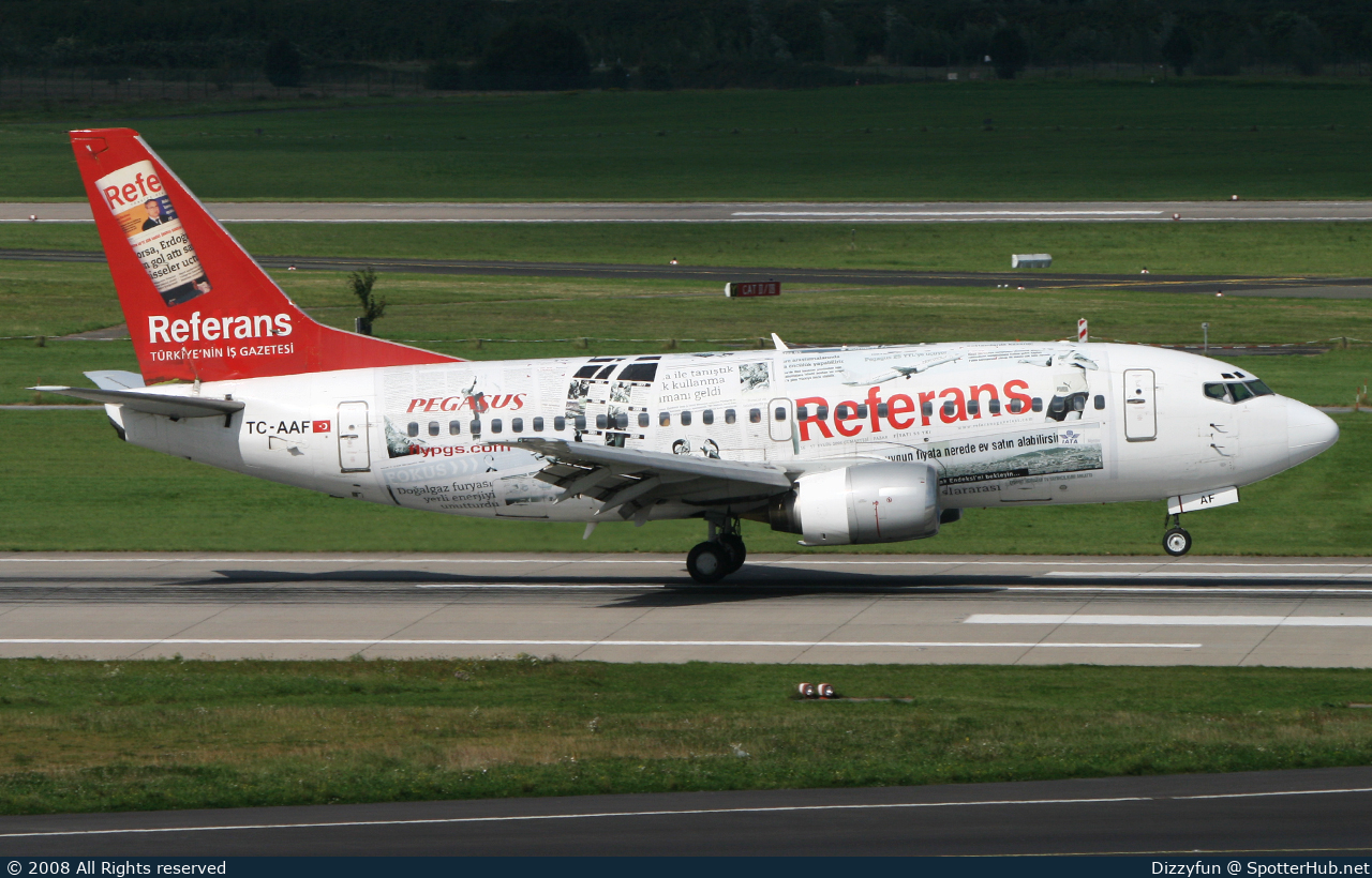 Photo of TC-AAF - Boeing 737-58E operated by Pegasus Airlines