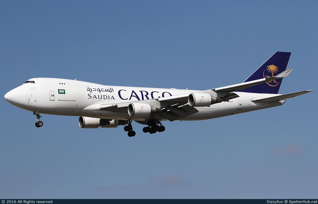 Photo of TC-ACR - Boeing 747-428F(ER) operated by Saudia Cargo (opb Air ACT)