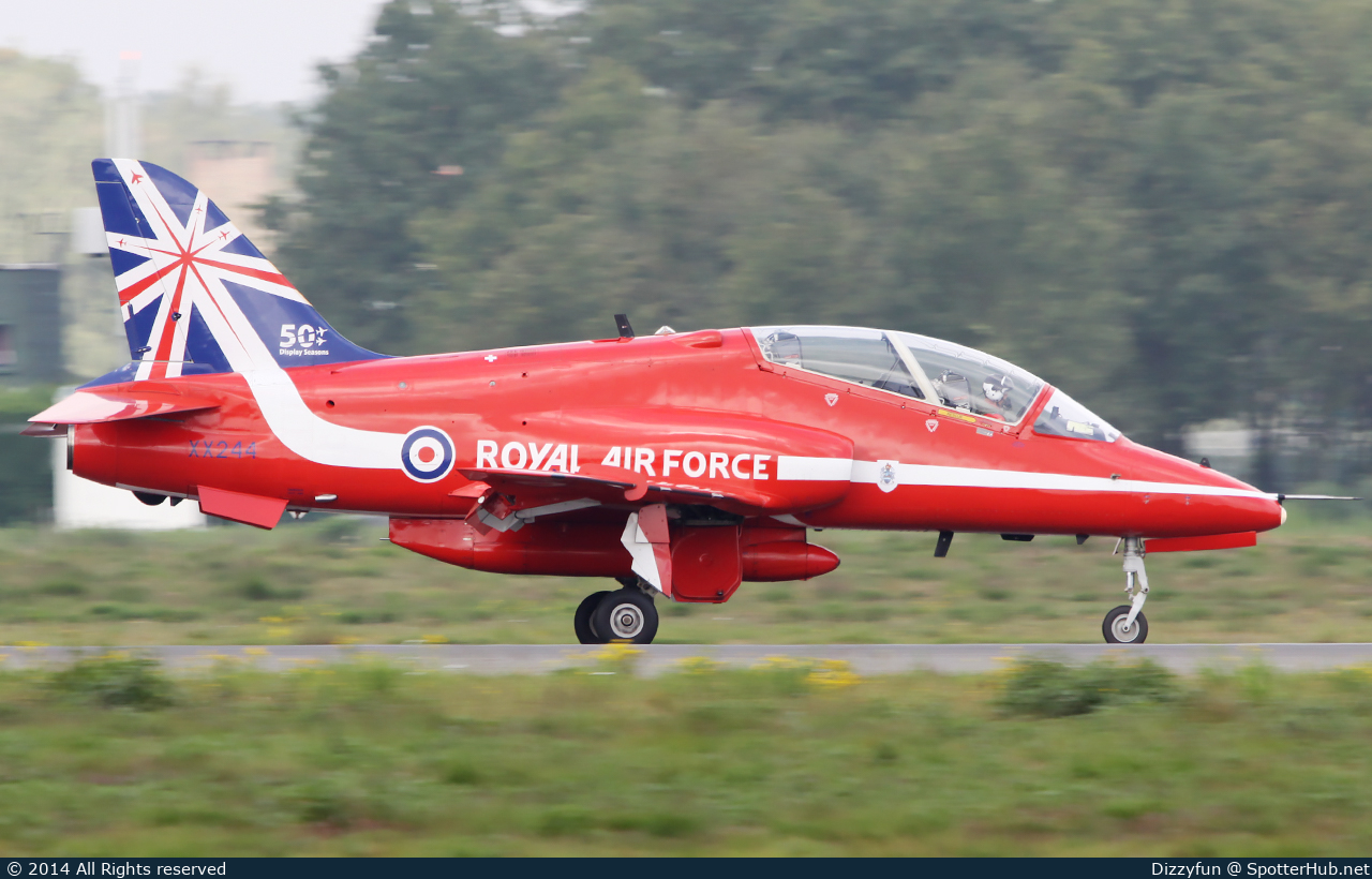 Photo of XX244 - British Aerospace Hawk T1 operated by Royal Air Force