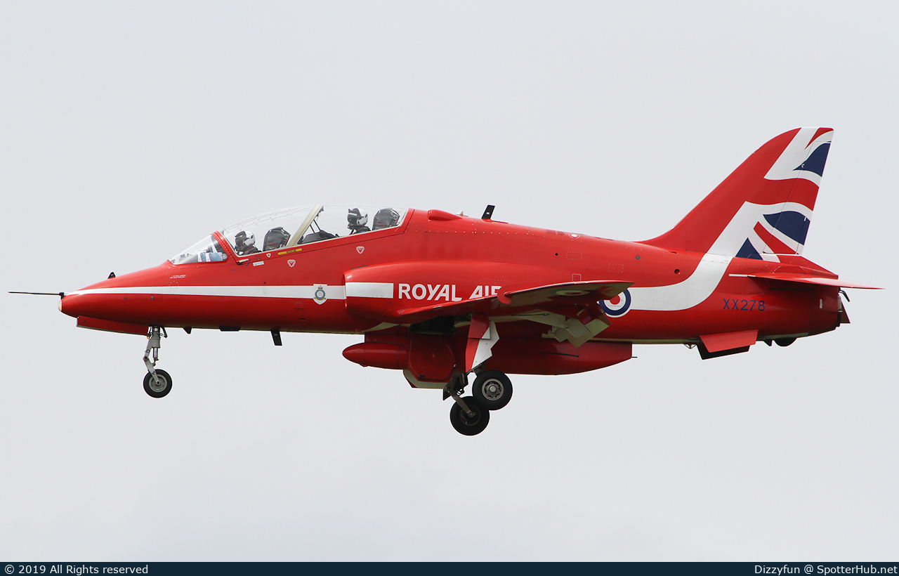Photo of XX278 - British Aerospace Hawk T1A operated by Royal Air Force