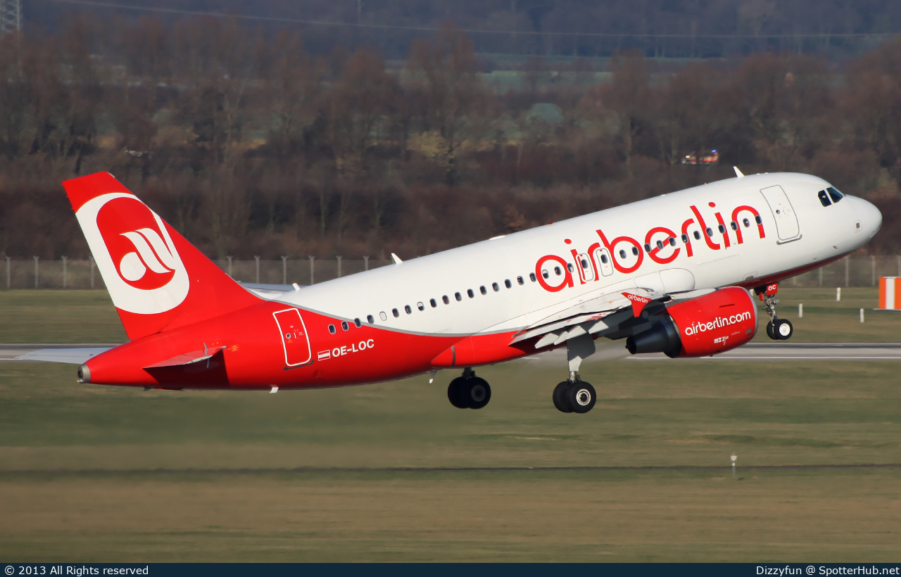 Photo of OE-LOC - Airbus A319-112 operated by Air Berlin (opb Niki)