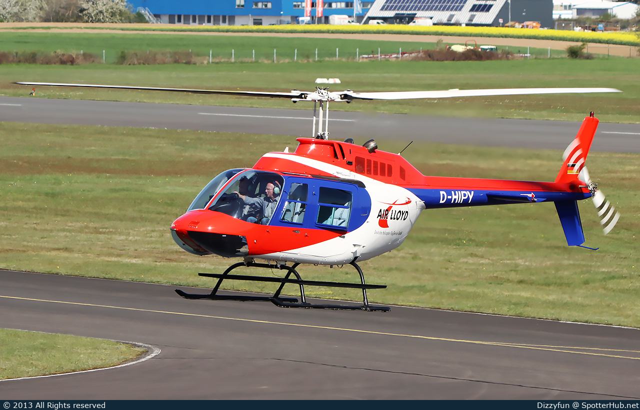 Photo of D-HIPY - Bell 206B JetRanger III operated by Air Lloyd